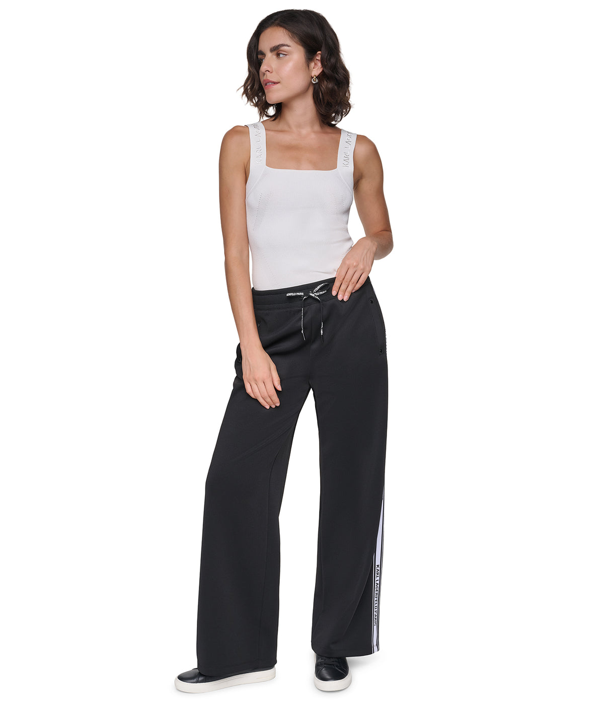 LOGO TAPE TRACK PANTS VIEW 1