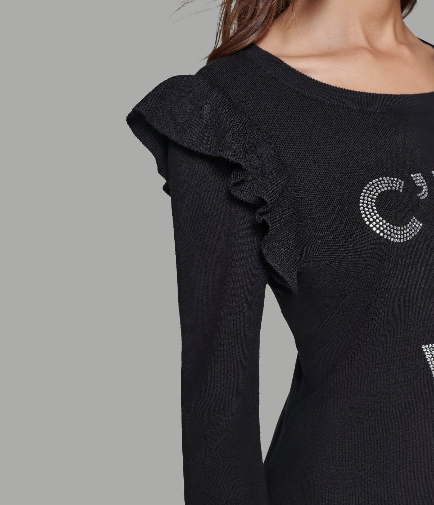 C'EST LA VIE RUFFLE SLEEVE SWEATER DRESS VIEW 8