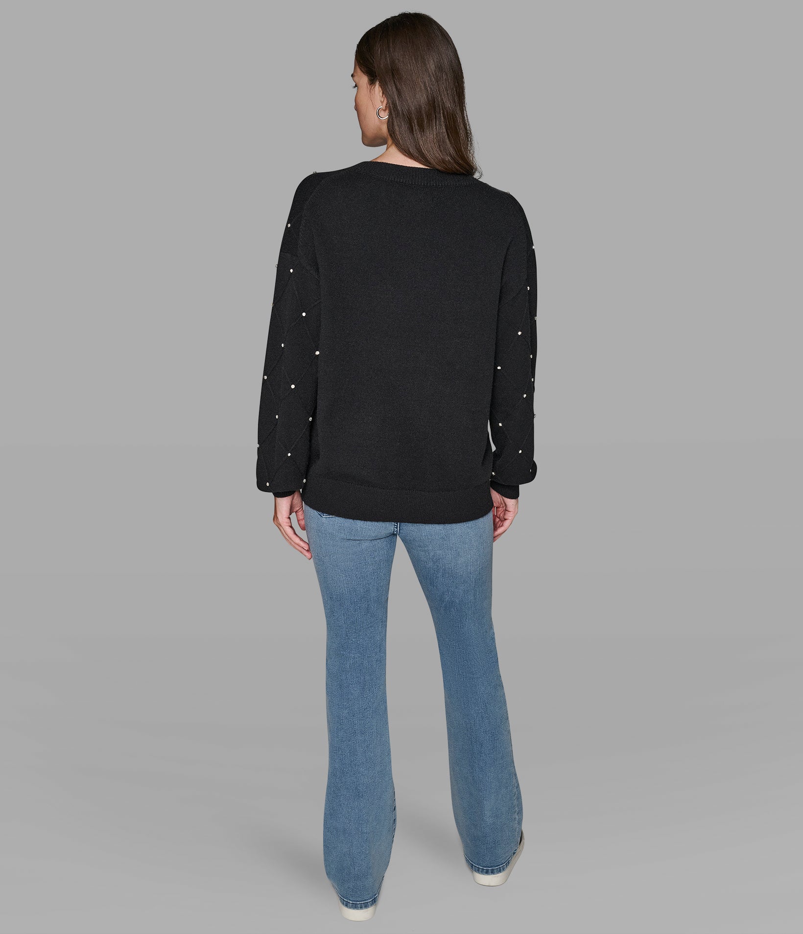 PEARL V-NECK SWEATER View 2 | Women's Clothing