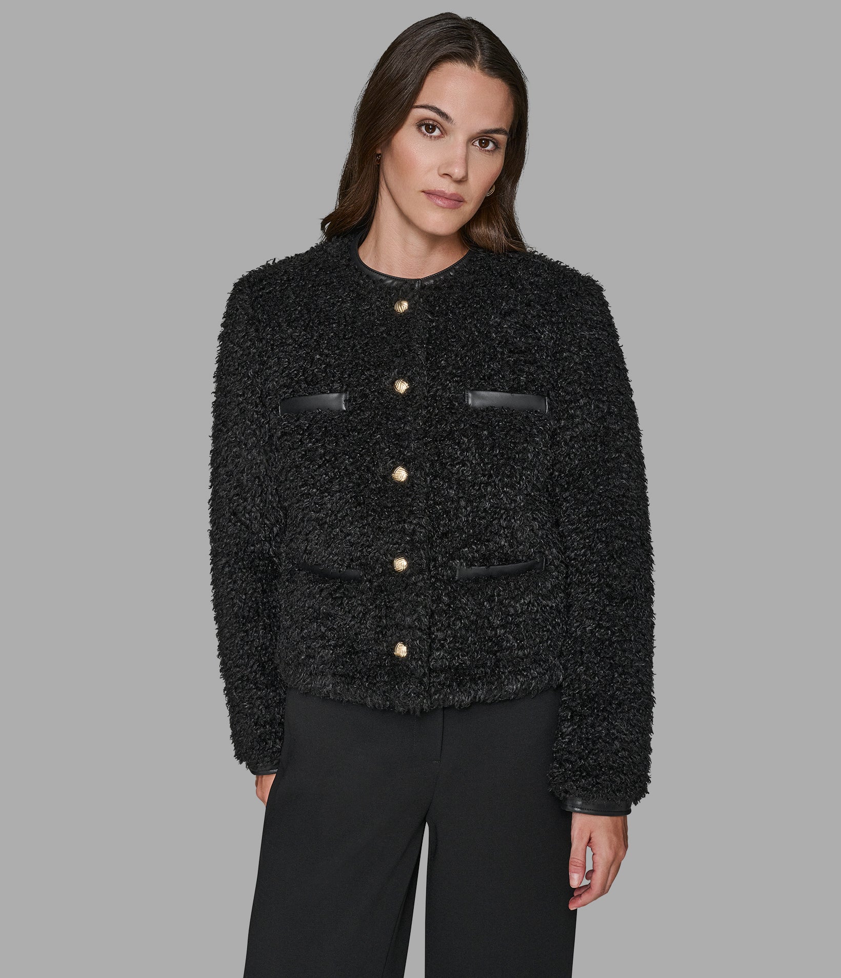 Faux Shearling Coat | Jackets & Blazers | Karl Lagerfeld Paris