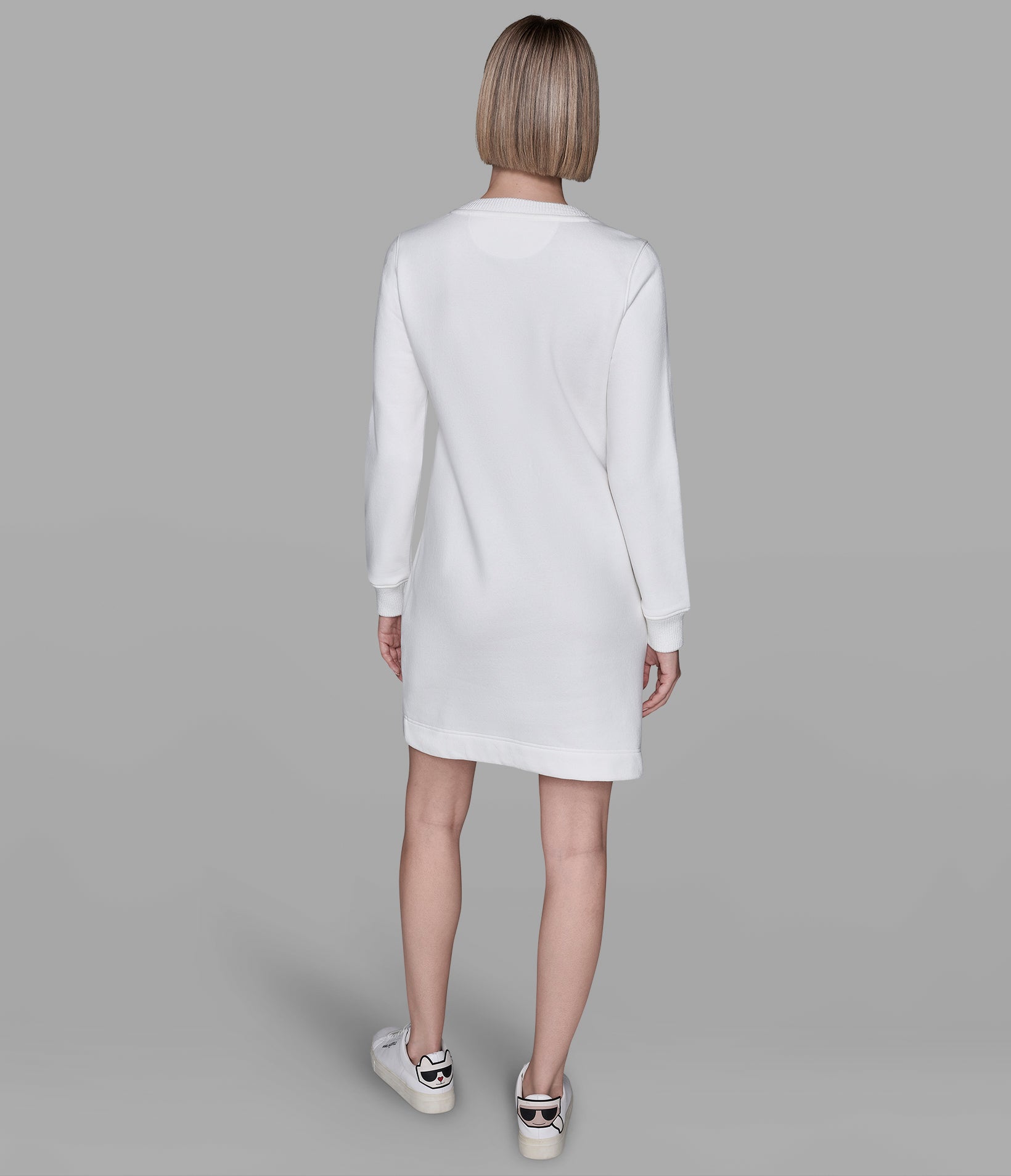 Sweatshirt Dress With Buttons Dresses Jumpsuits Karl