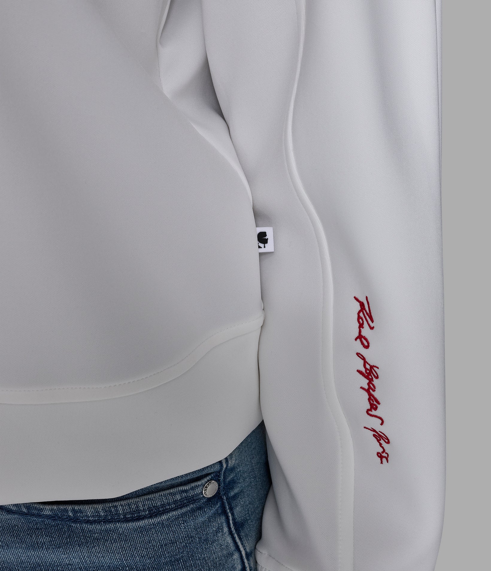 RHINESTONE TRIM SWEATSHIRT VIEW 6