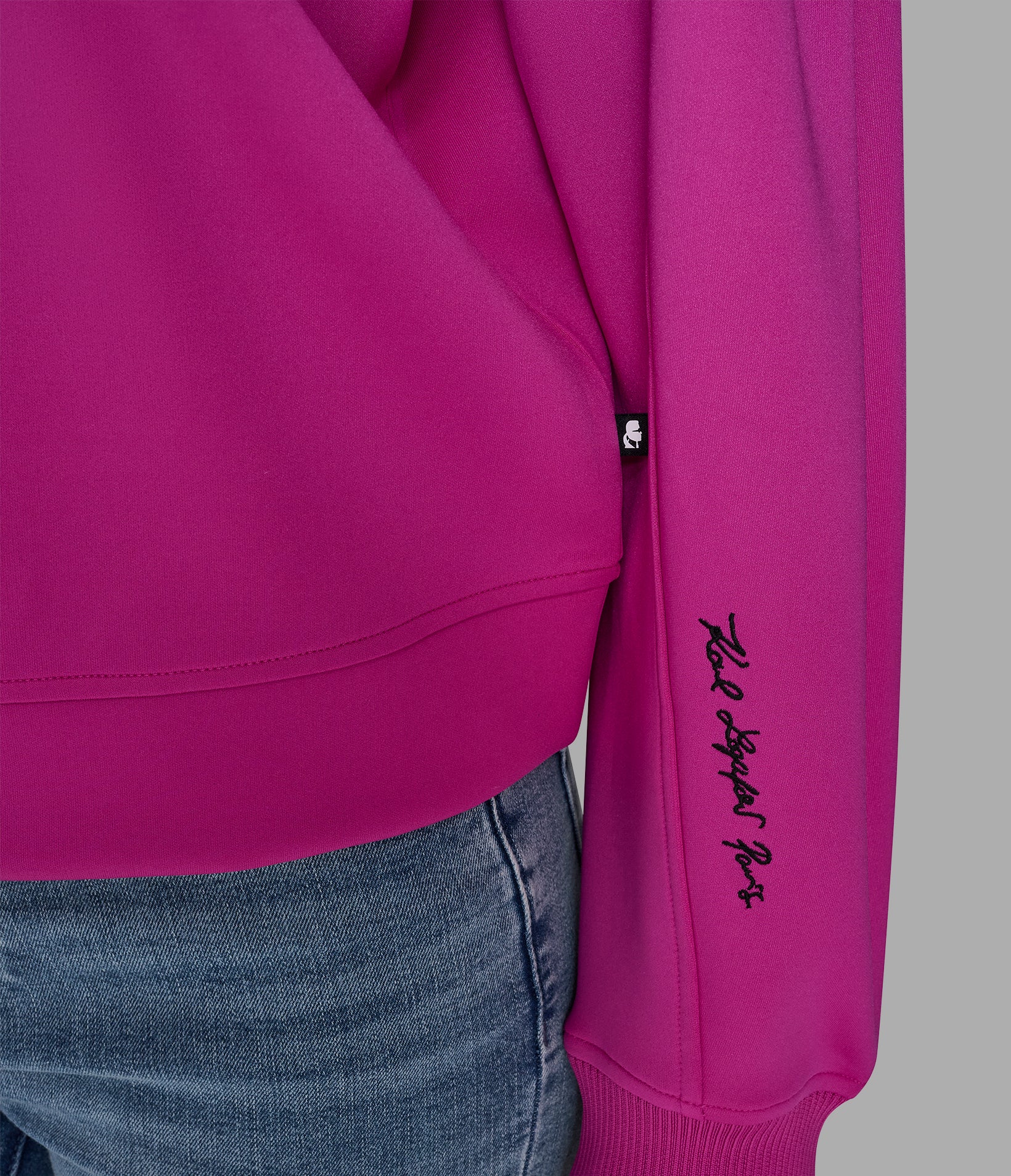 RHINESTONE TRIM SWEATSHIRT VIEW 5