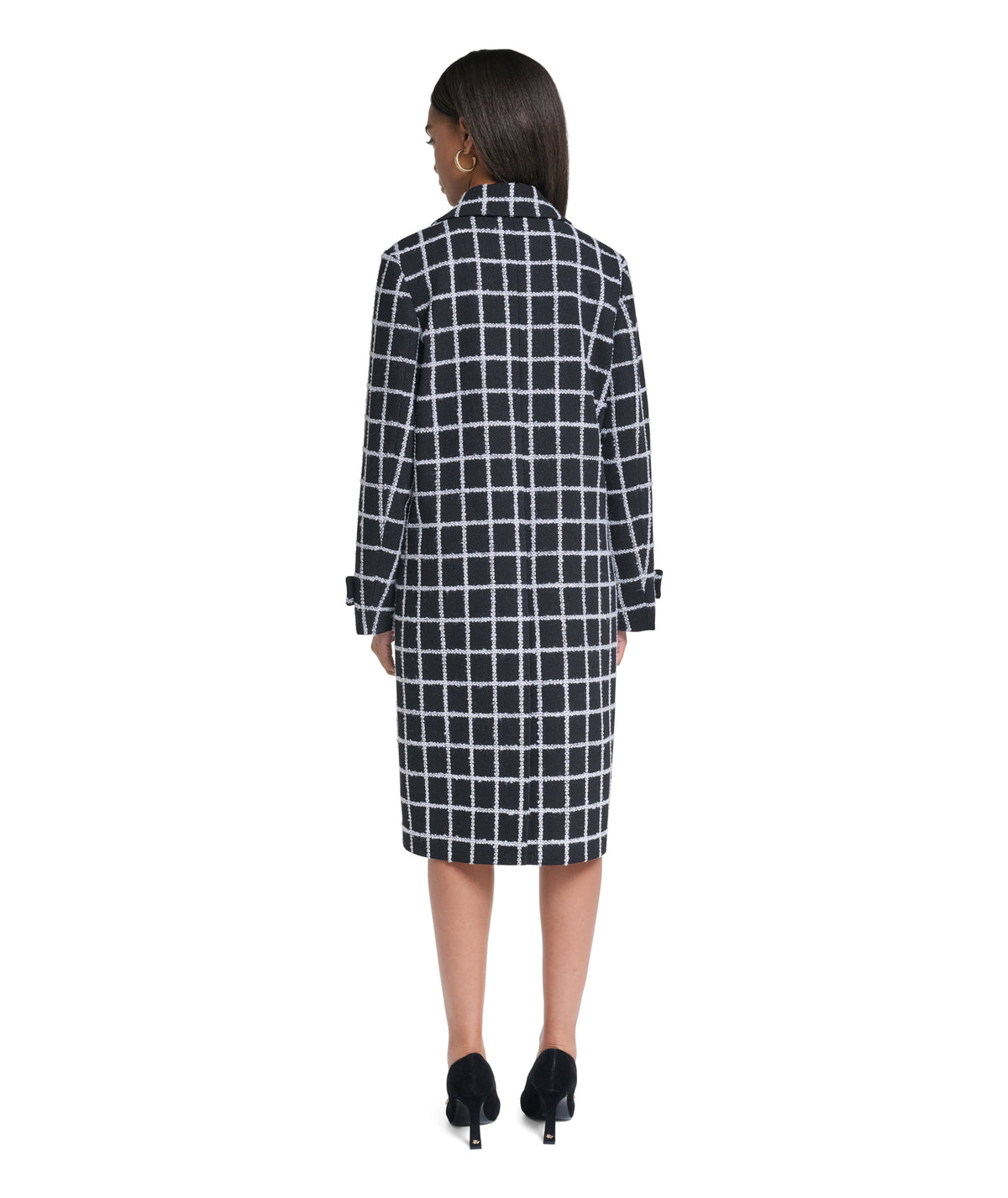 WINDOWPANE LONG COAT VIEW 2