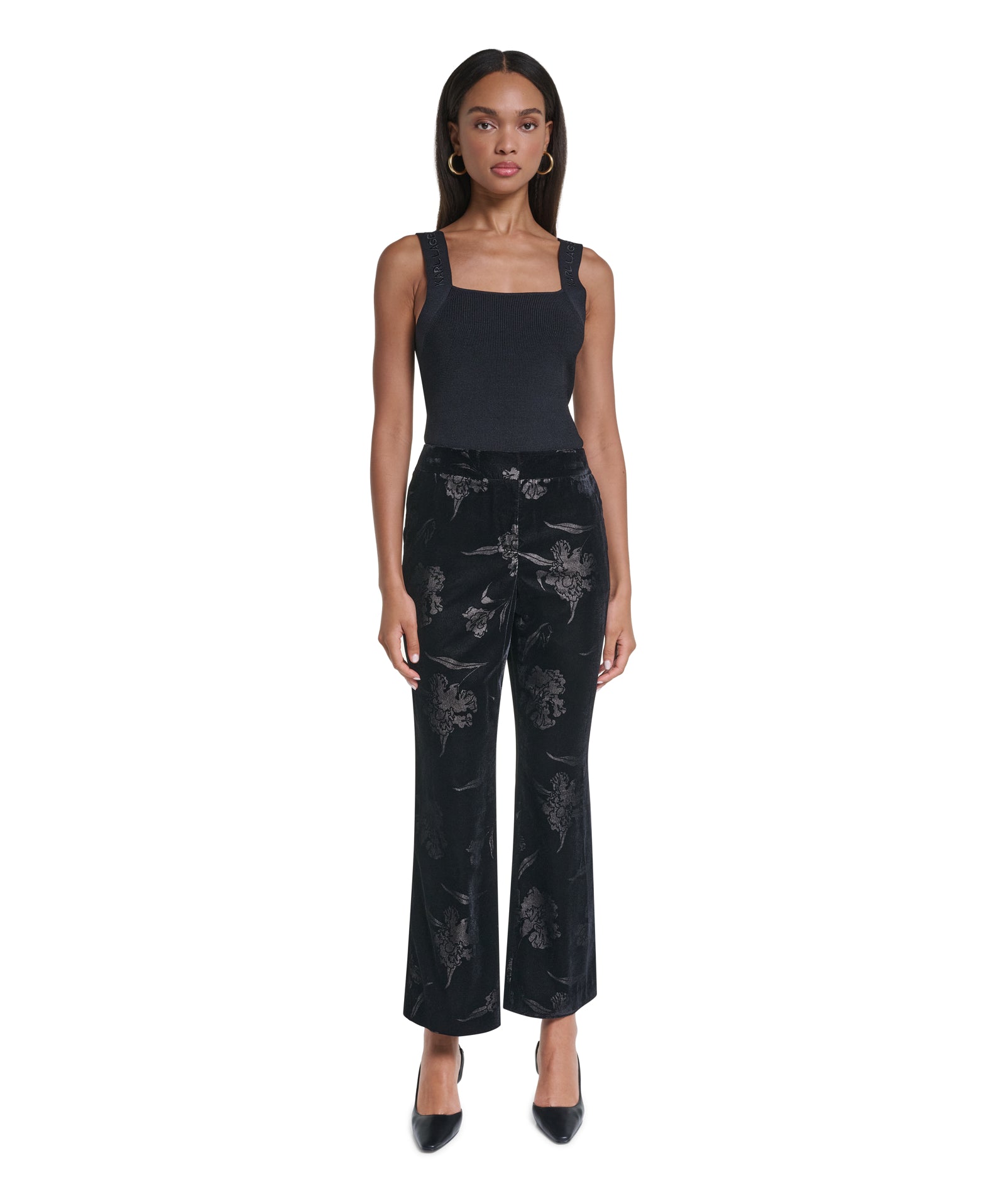 VELVET BELTED PANT VIEW 5