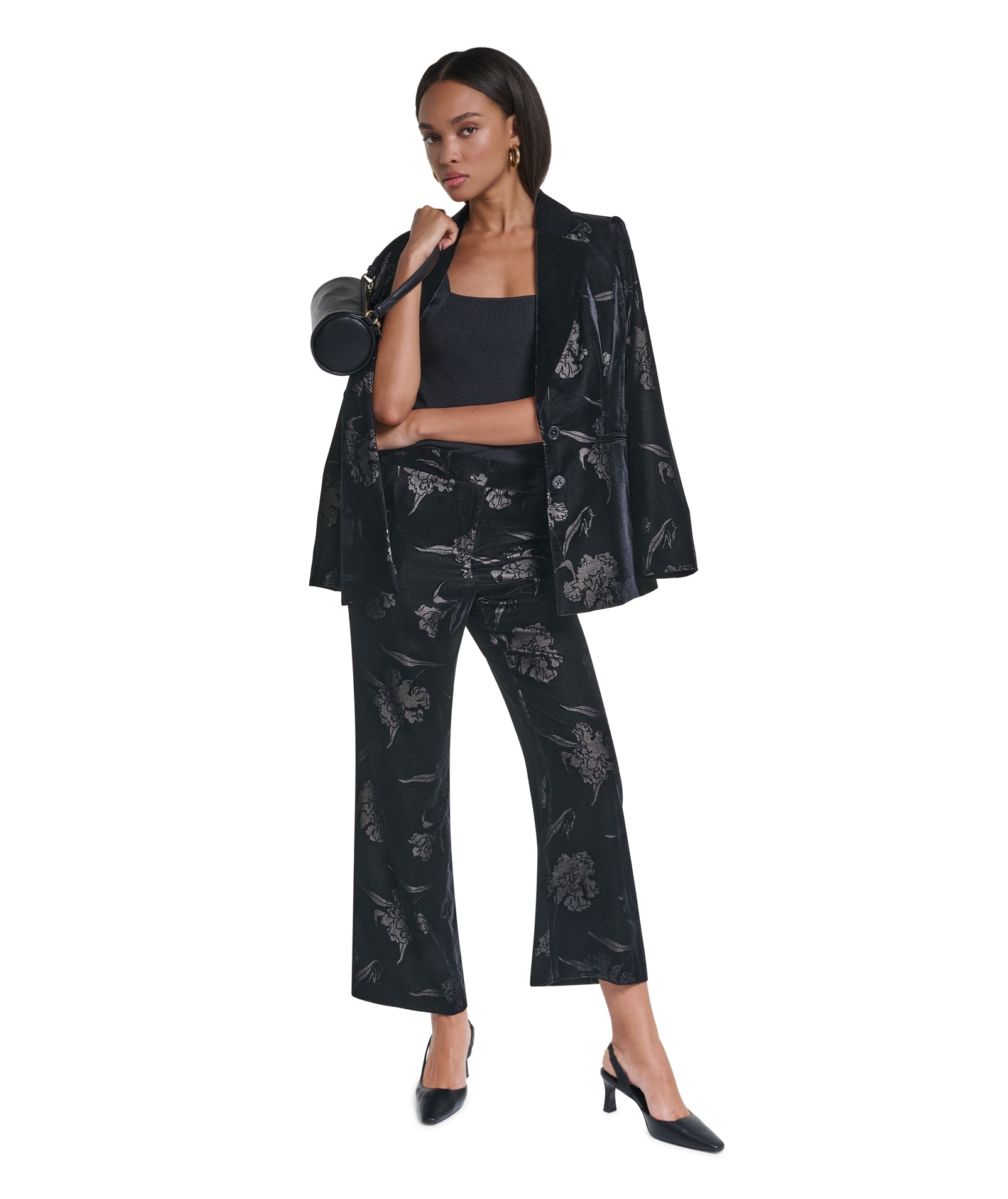 VELVET BELTED PANT VIEW 4
