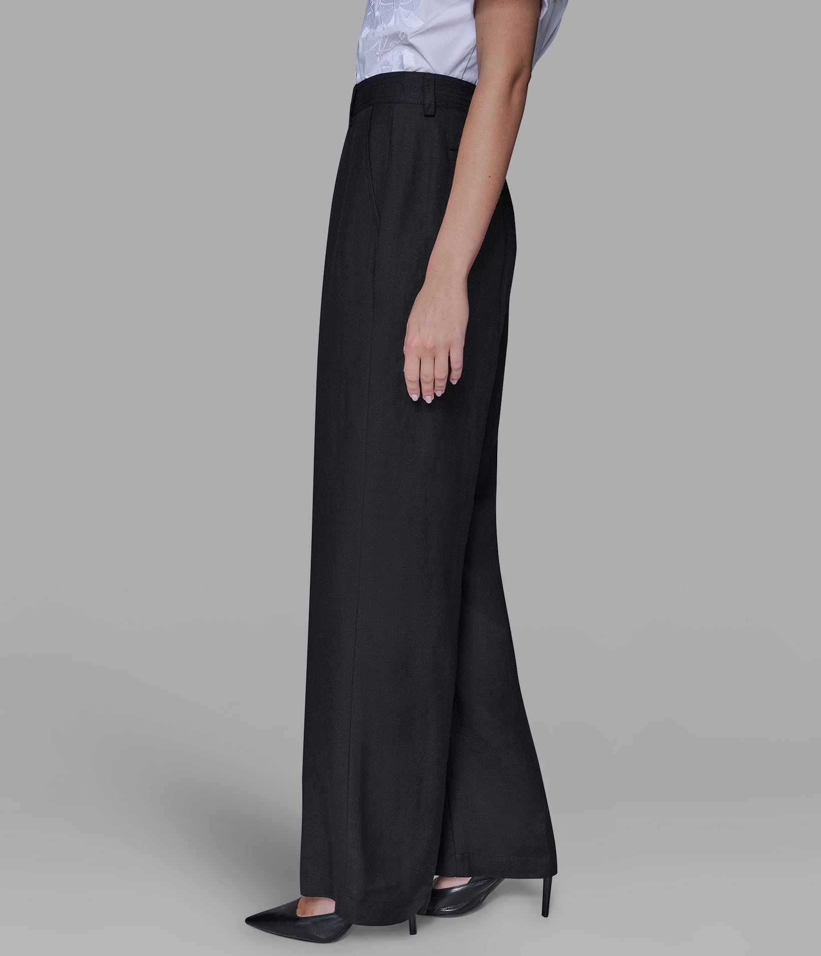 LINEN BLEND PANT VIEW 3 | Women's Clothing Sale