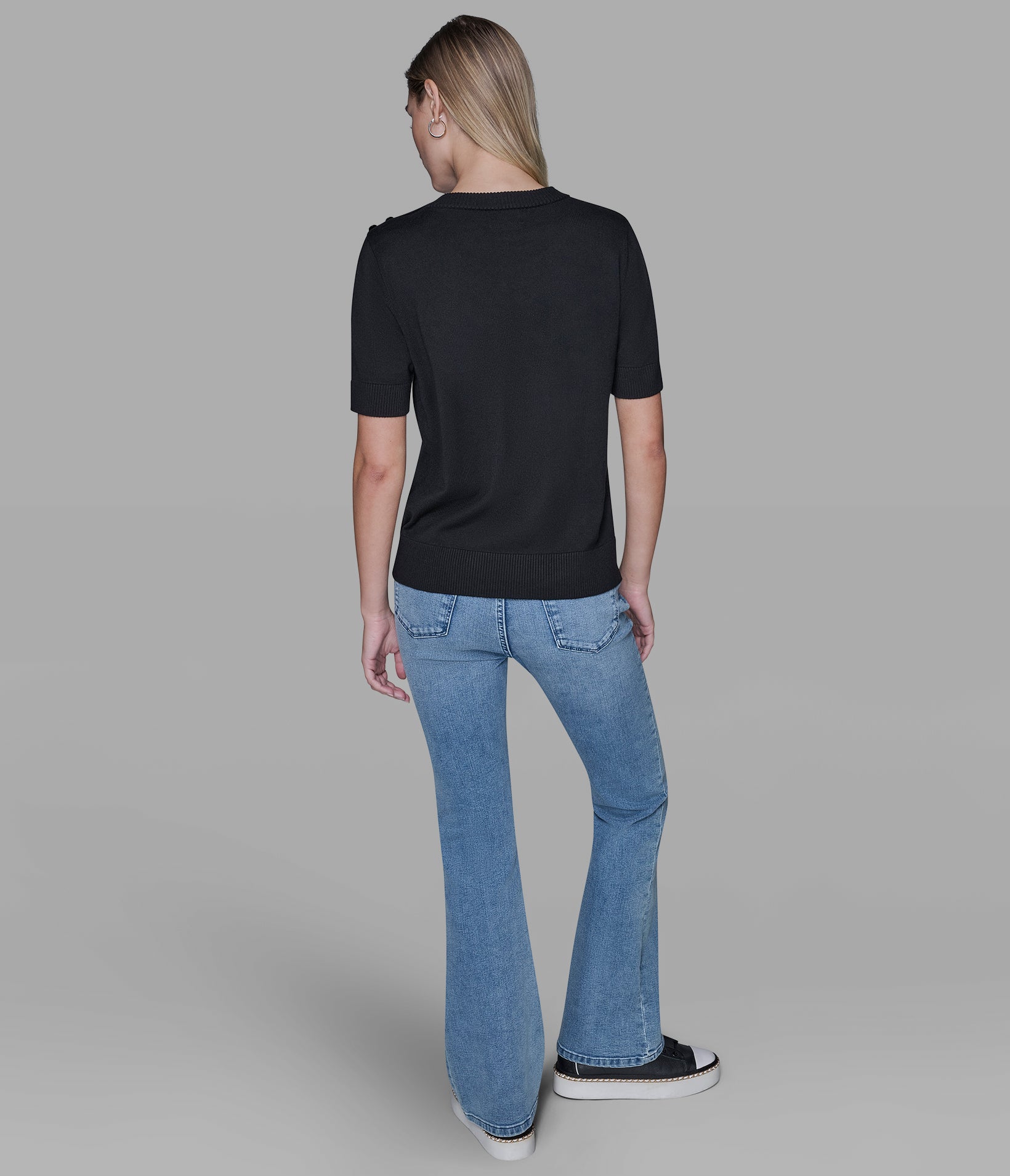 SHORT SLEEVE WHIMSY SWEATER VIEW 4