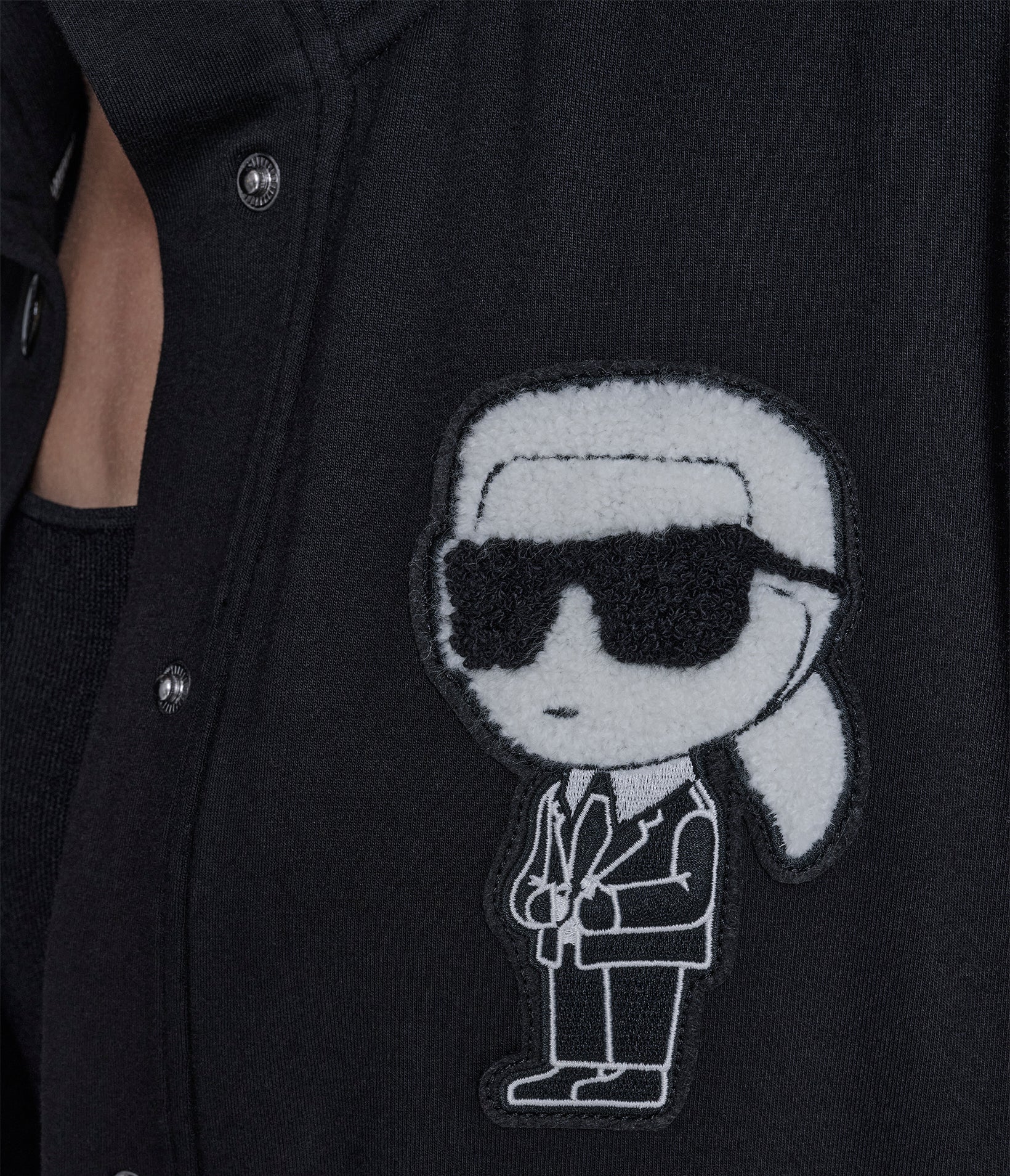 KARL PATCH TRACK JACKET VIEW 6 | Women's Athleisure & Activewear