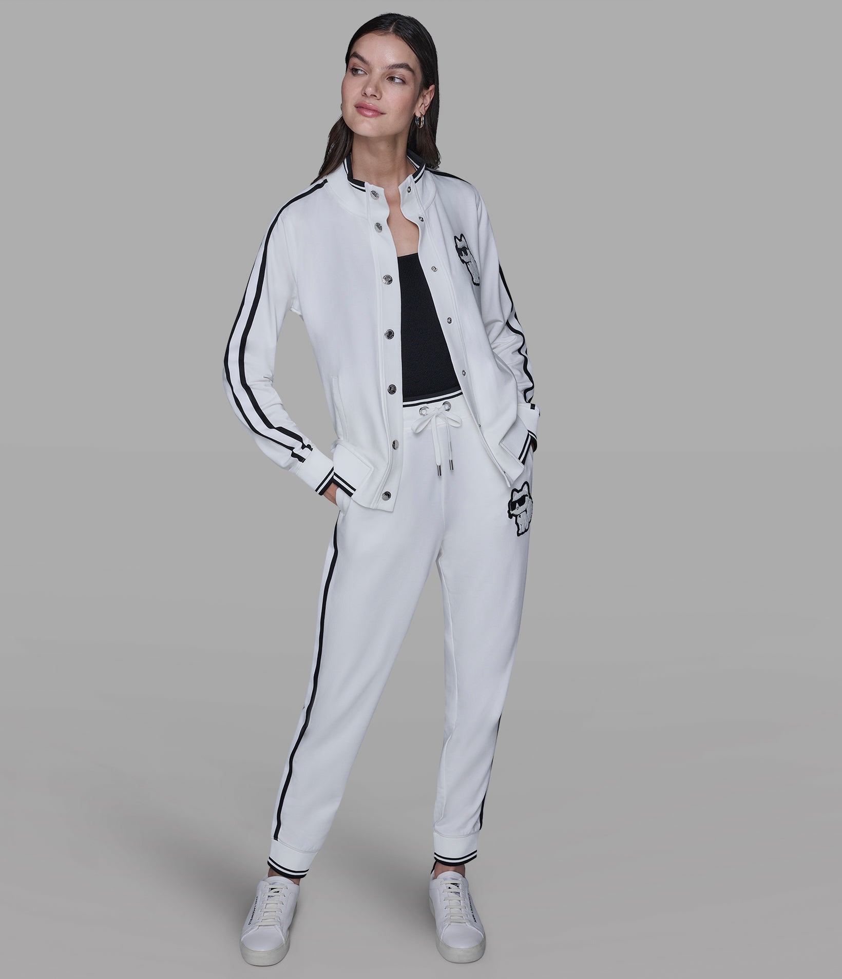 CHOUPETTE PATCH TRACK JACKET VIEW 4 | Women's Athleisure & Activewear