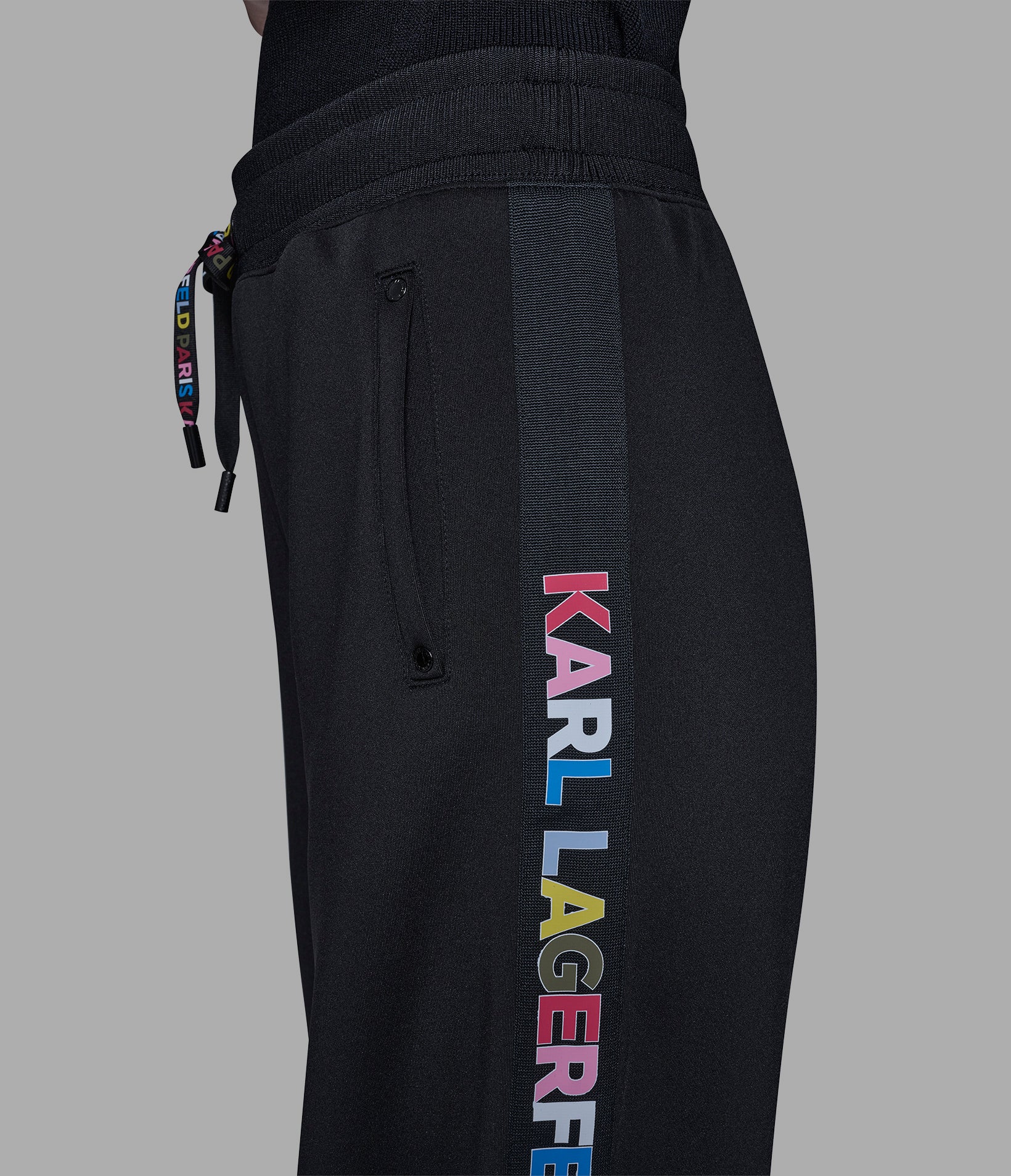 MULTI-COLOR LOGO TAPE TRACK PANT VIEW 4 | New Arrivals