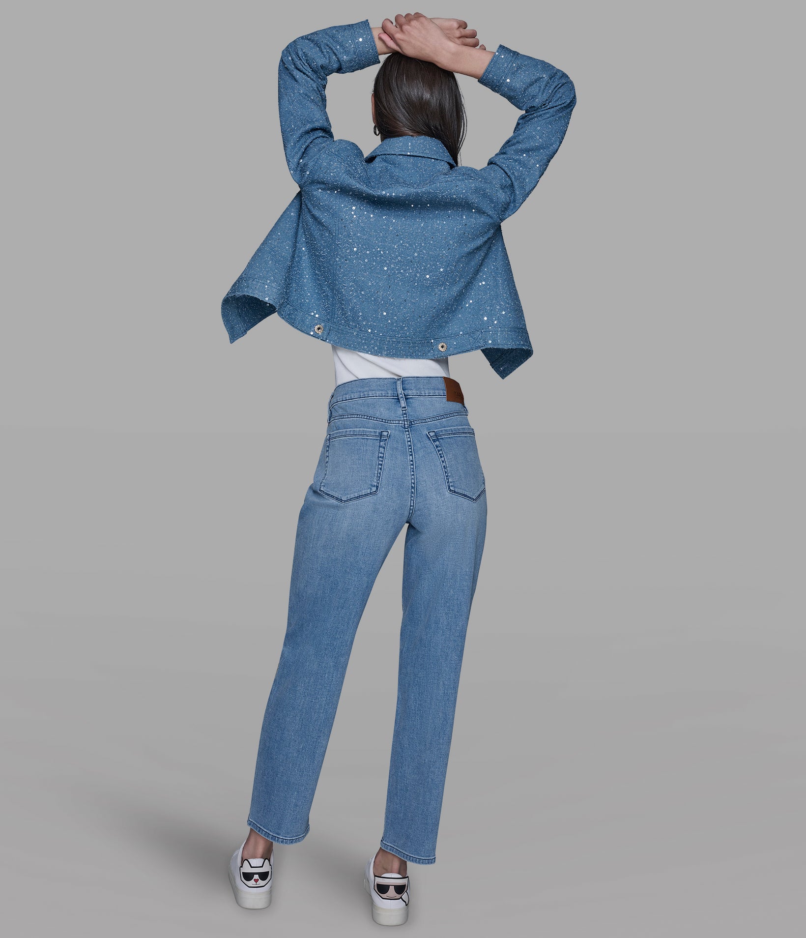 RHINESTONE TRIM JEAN VIEW 5 | Women's Sale