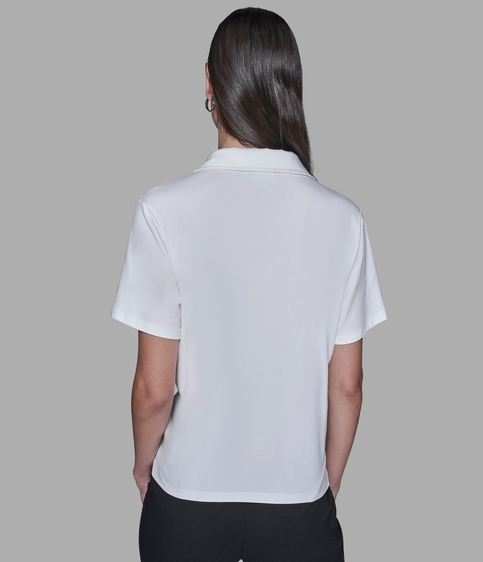 JOHNNY COLLAR KNIT TOP View 2 | New Women's Clothing