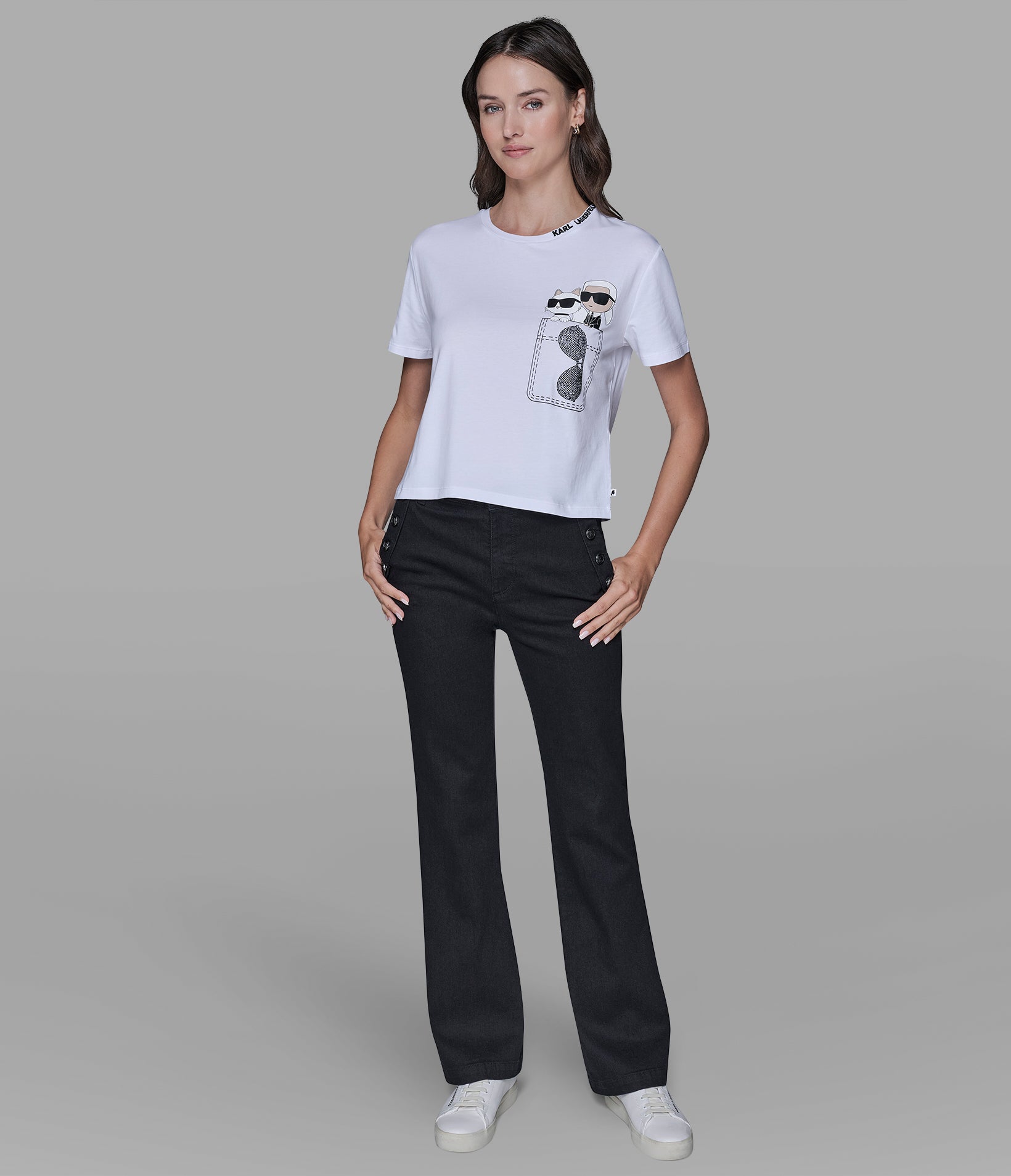 DUO POCKET TEE VIEW 4 | Women's Clothing