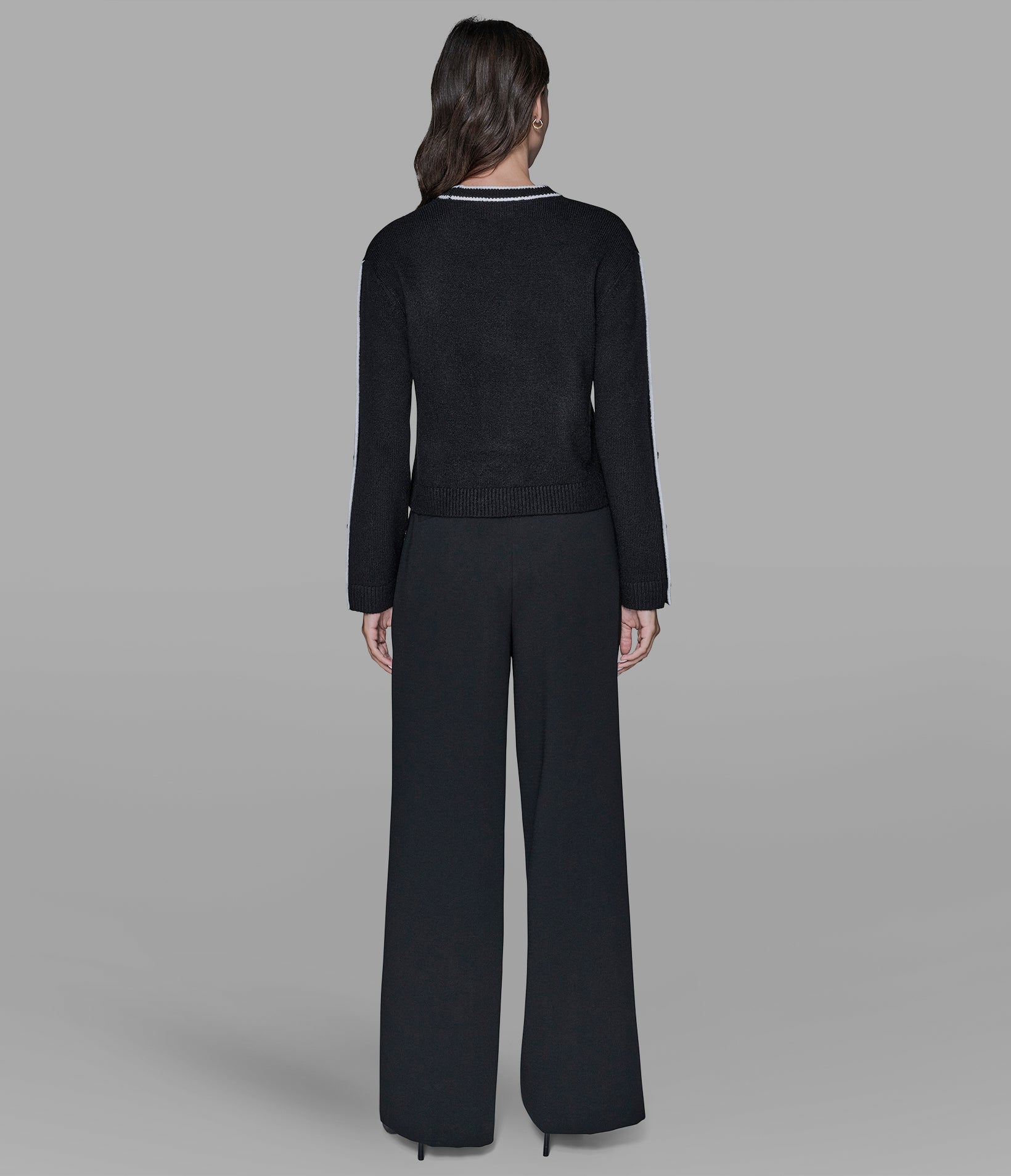 BUTTON SLEEVE PULLOVER SWEATER VIEW 5 | New Arrivals