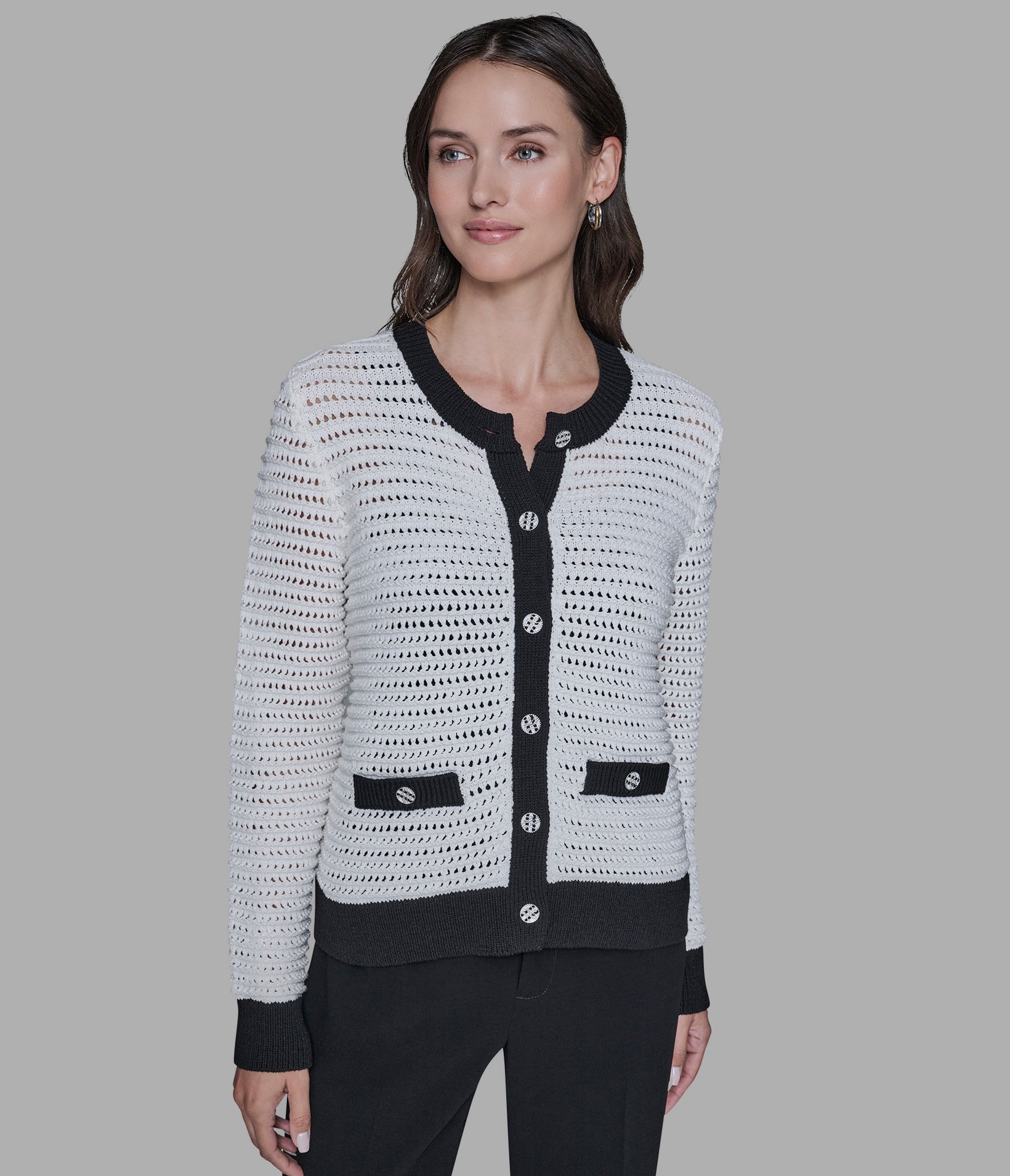 CROCHET KNIT CARDIGAN View 1 | New Arrivals