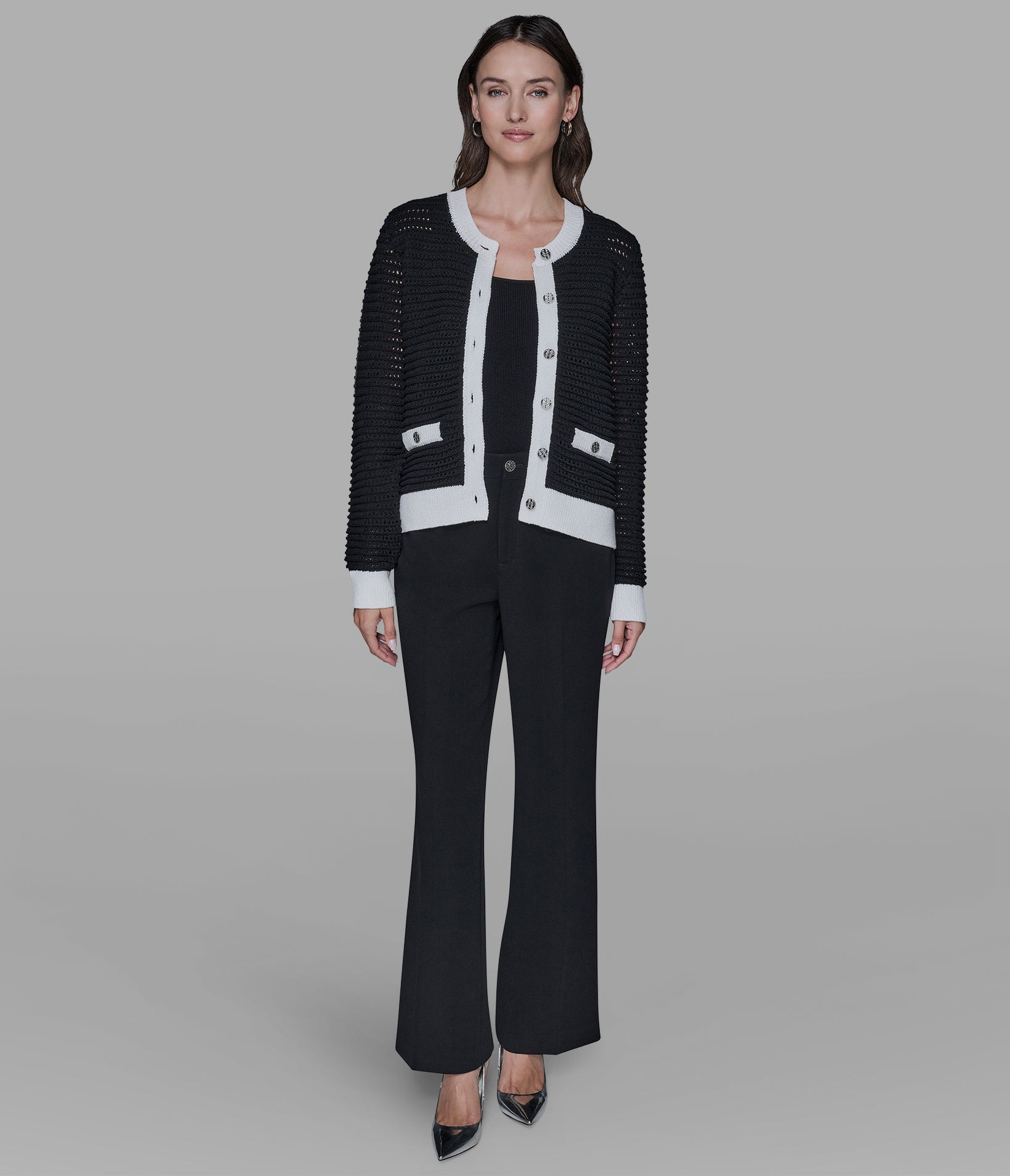 CROCHET KNIT CARDIGAN VIEW 4 | New Arrivals