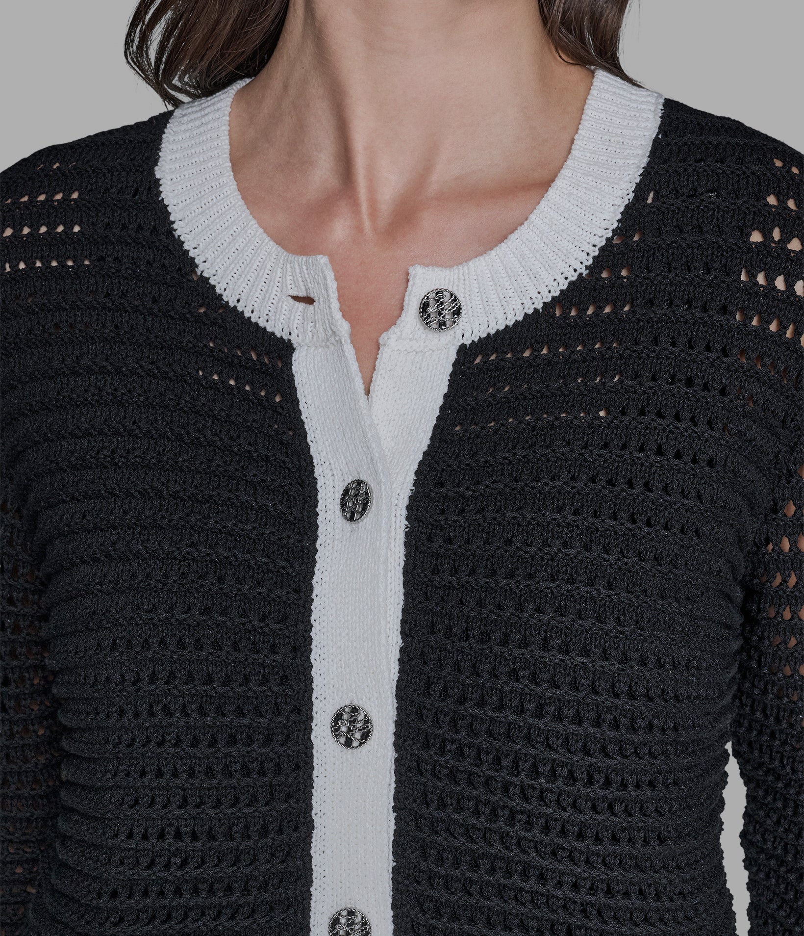CROCHET KNIT CARDIGAN VIEW 6 | New Arrivals