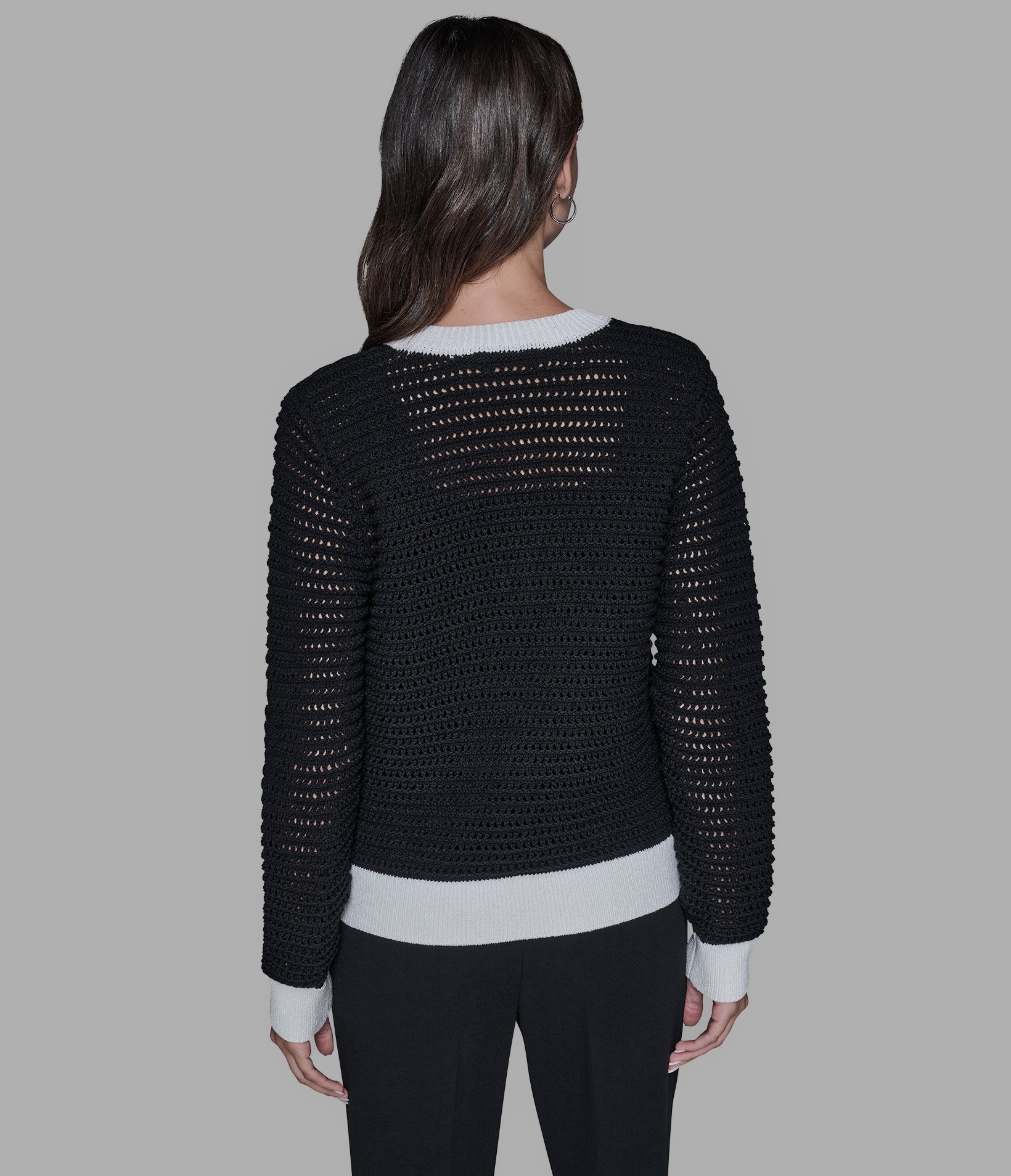 CROCHET KNIT CARDIGAN View 2 | Women's Clothing Sale