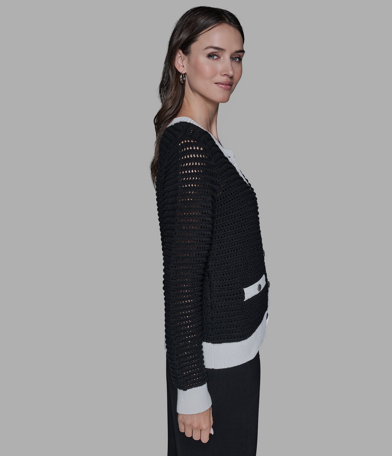 CROCHET KNIT CARDIGAN VIEW 3 | New Arrivals