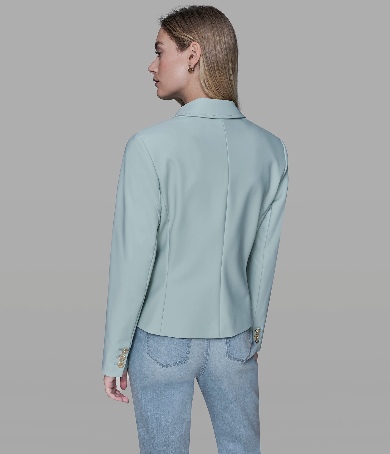 DOUBLE-BREASTED COMPRESSION BLAZER View 2 | Jackets & Coats