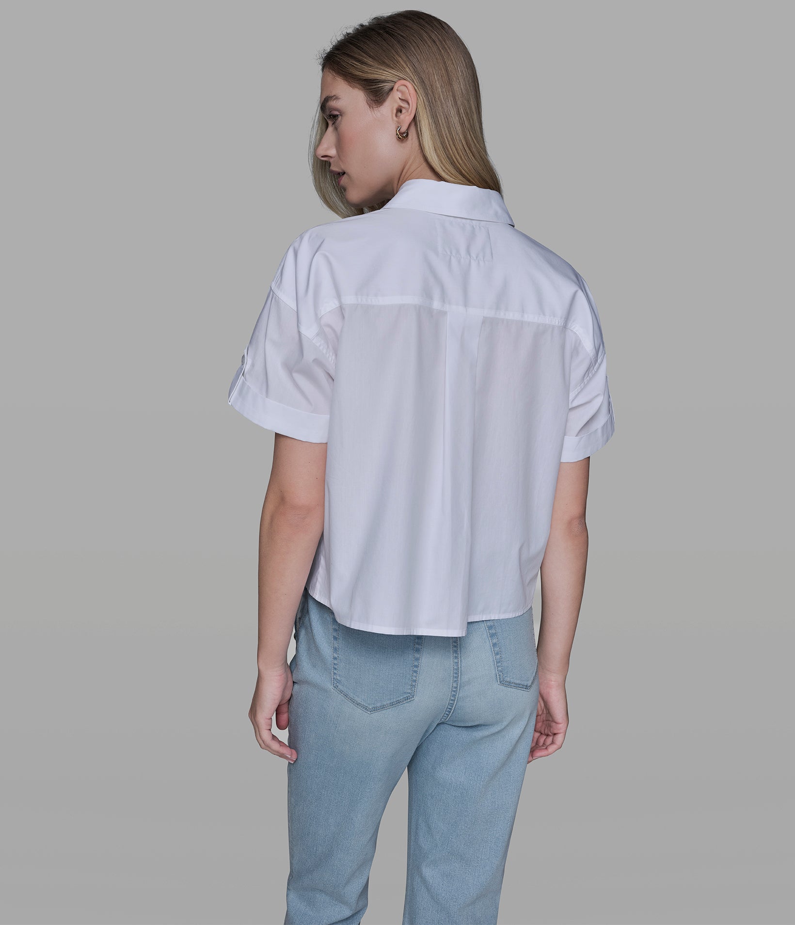 FLORAL PRINT POPLIN SHIRT View 2 | Women's Clothing