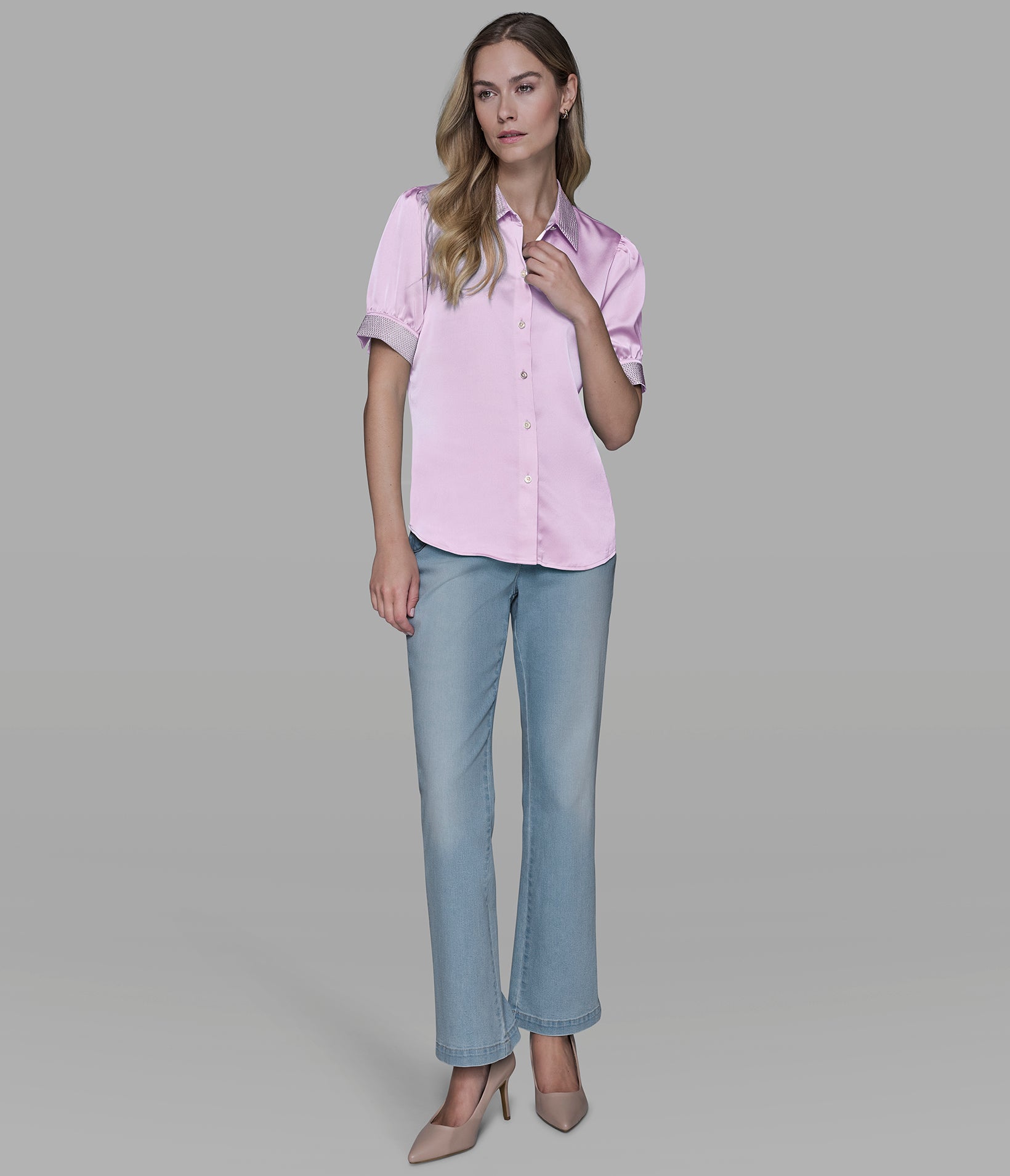 SATIN STUD SHIRT VIEW 4