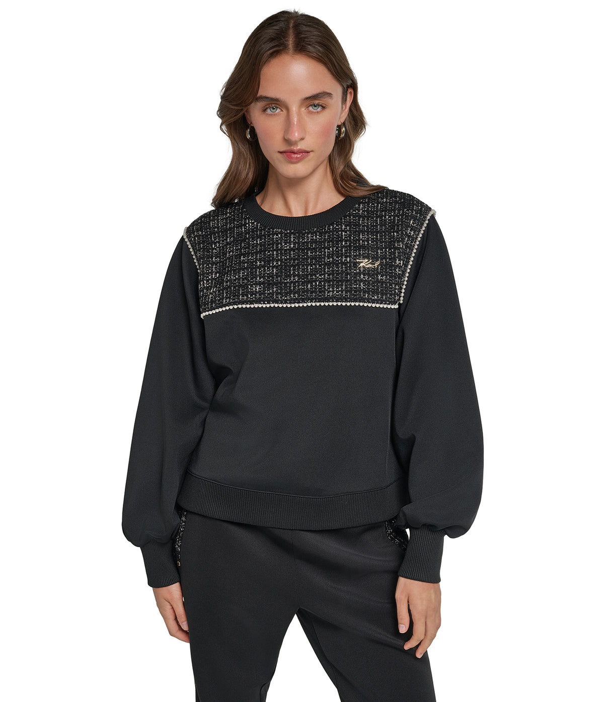 TWEED SWEATSHIRT VIEW 2