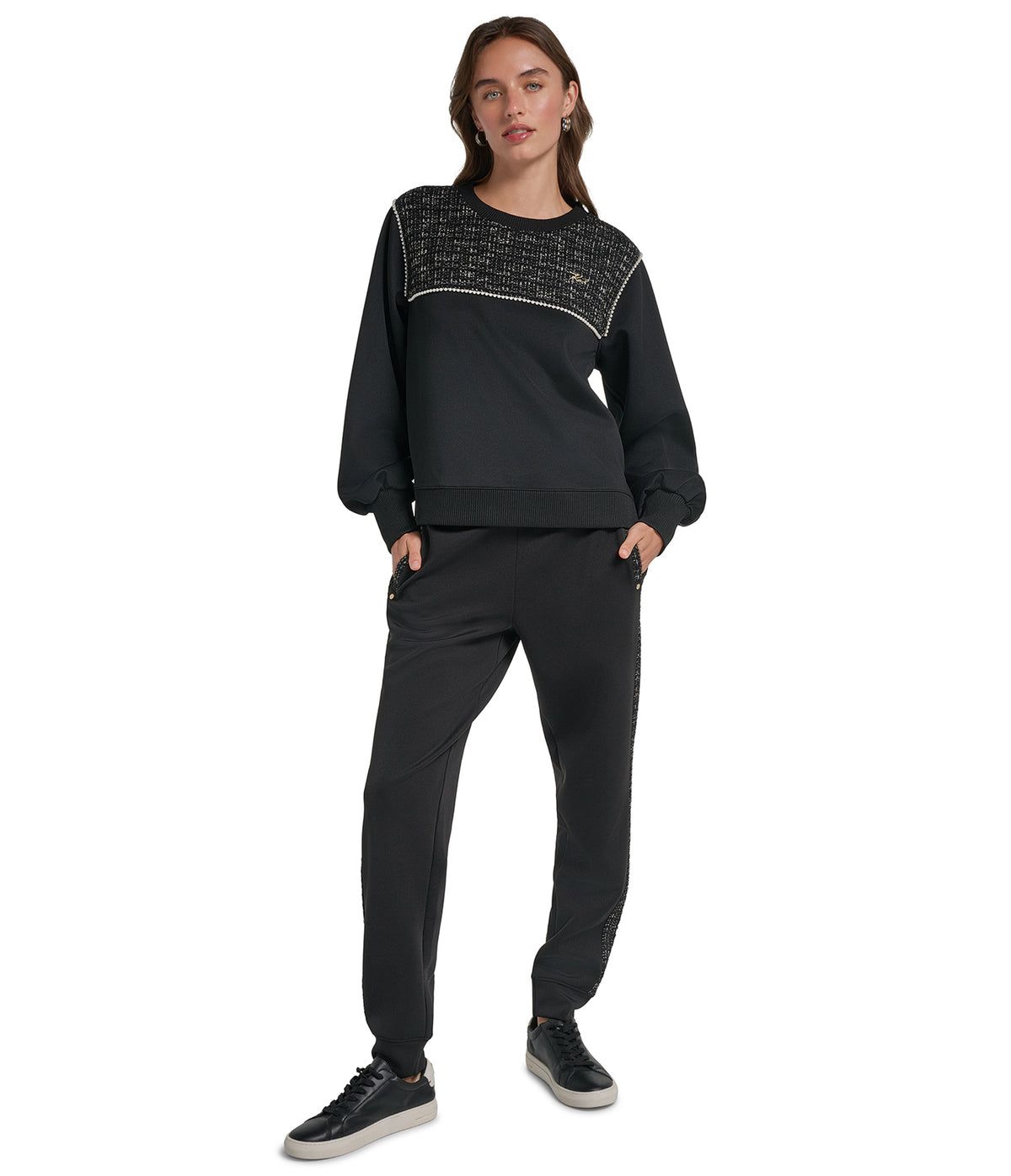 TWEED SWEATSHIRT VIEW 1