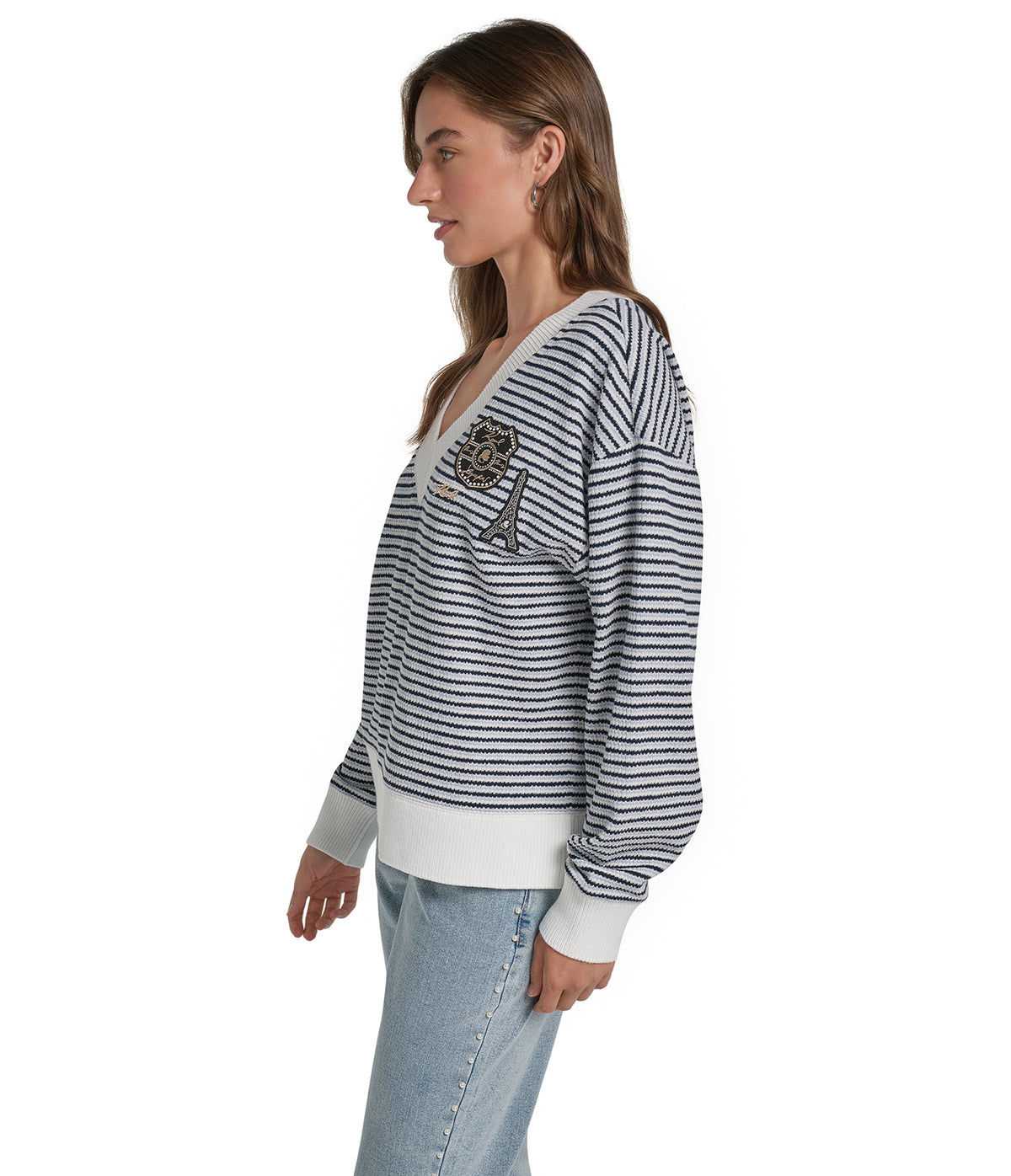 SWEATSHIRT WITH PATCHES VIEW 3
