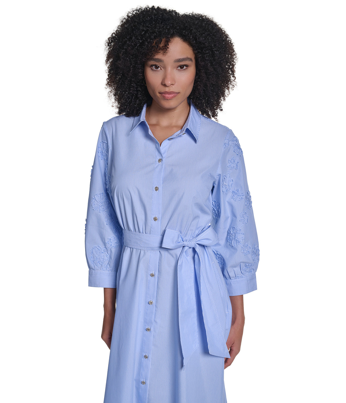 LONG SLEEVE BELTED DRESS VIEW 2
