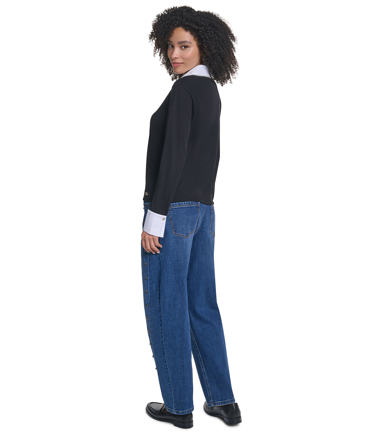 SHORT SLEEVE SCALLOPED HEM TOP VIEW 6