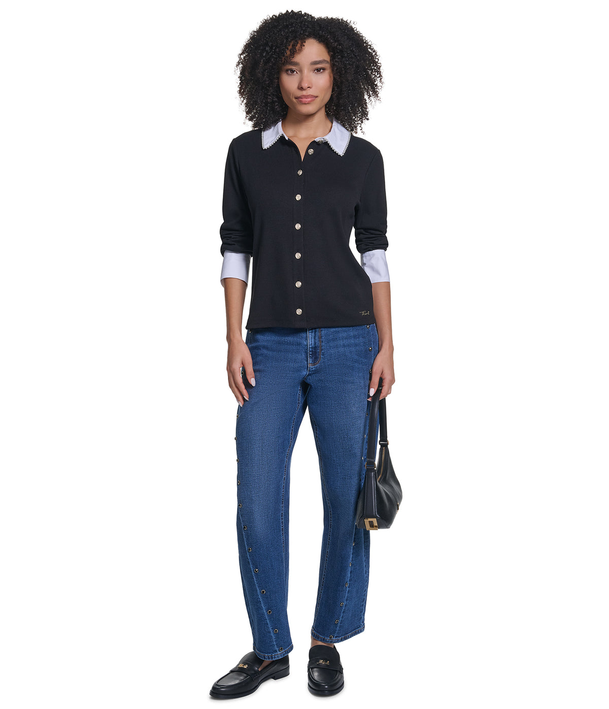 SHORT SLEEVE SCALLOPED HEM TOP VIEW 4