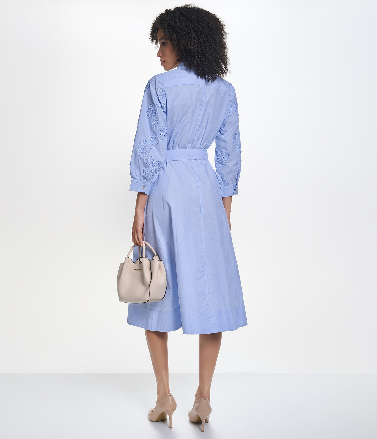 LONG SLEEVE BELTED DRESS VIEW 3