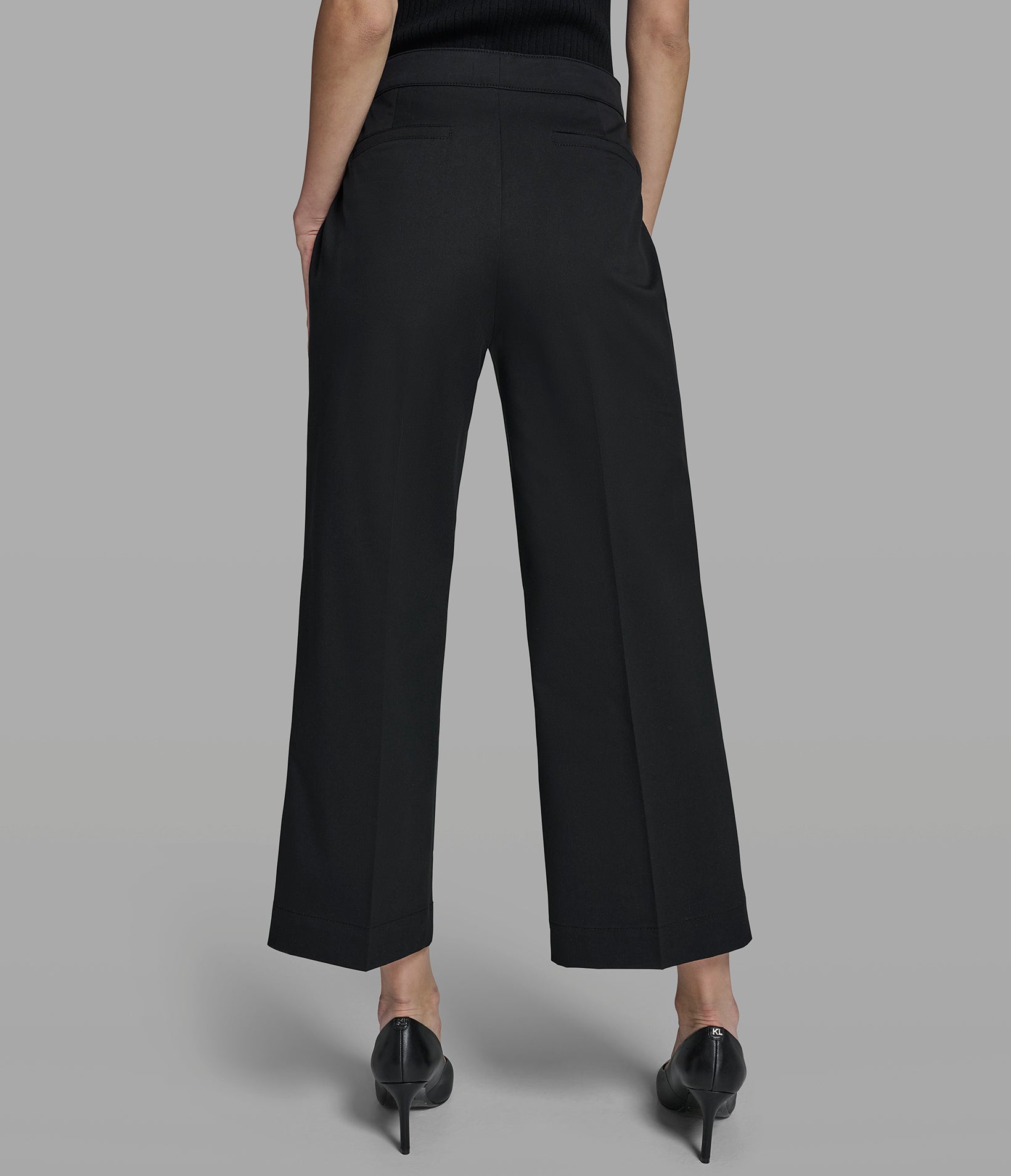 WIDE LEG PANT WITH BOW POCKETS View 2 | Women's Pants