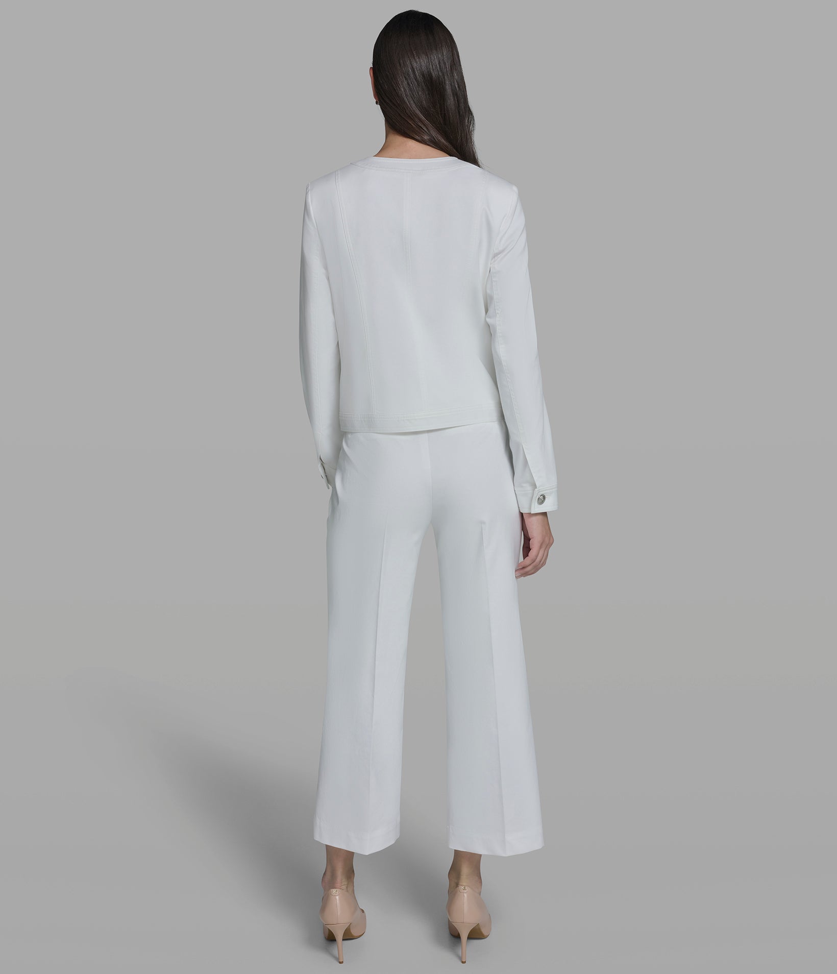 COLLARLESS JACKET WITH BOWS VIEW 5 | New Arrivals