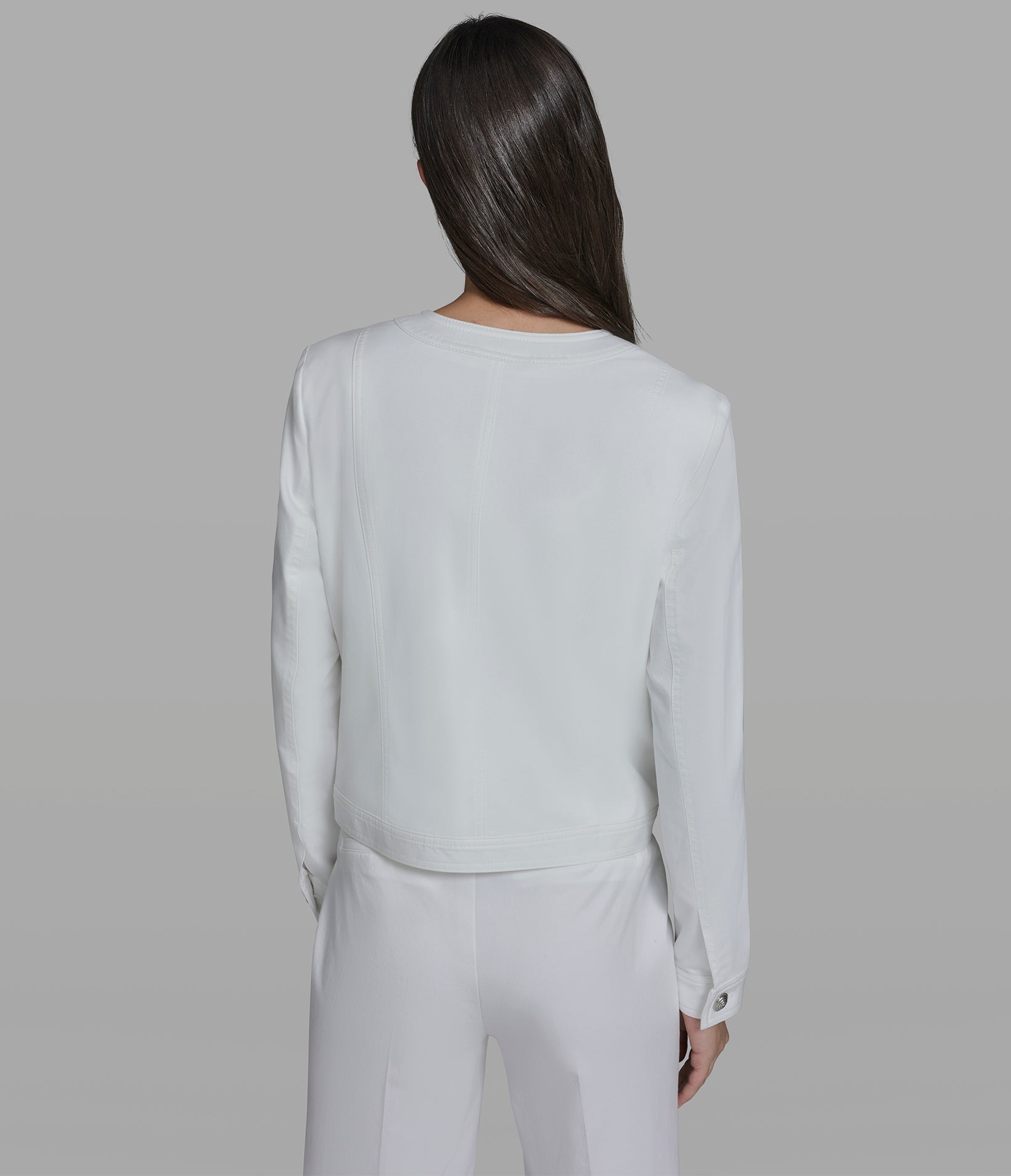Cotton Blend Denim Bow Lady Jacket | Jackets & Blazers | Karl