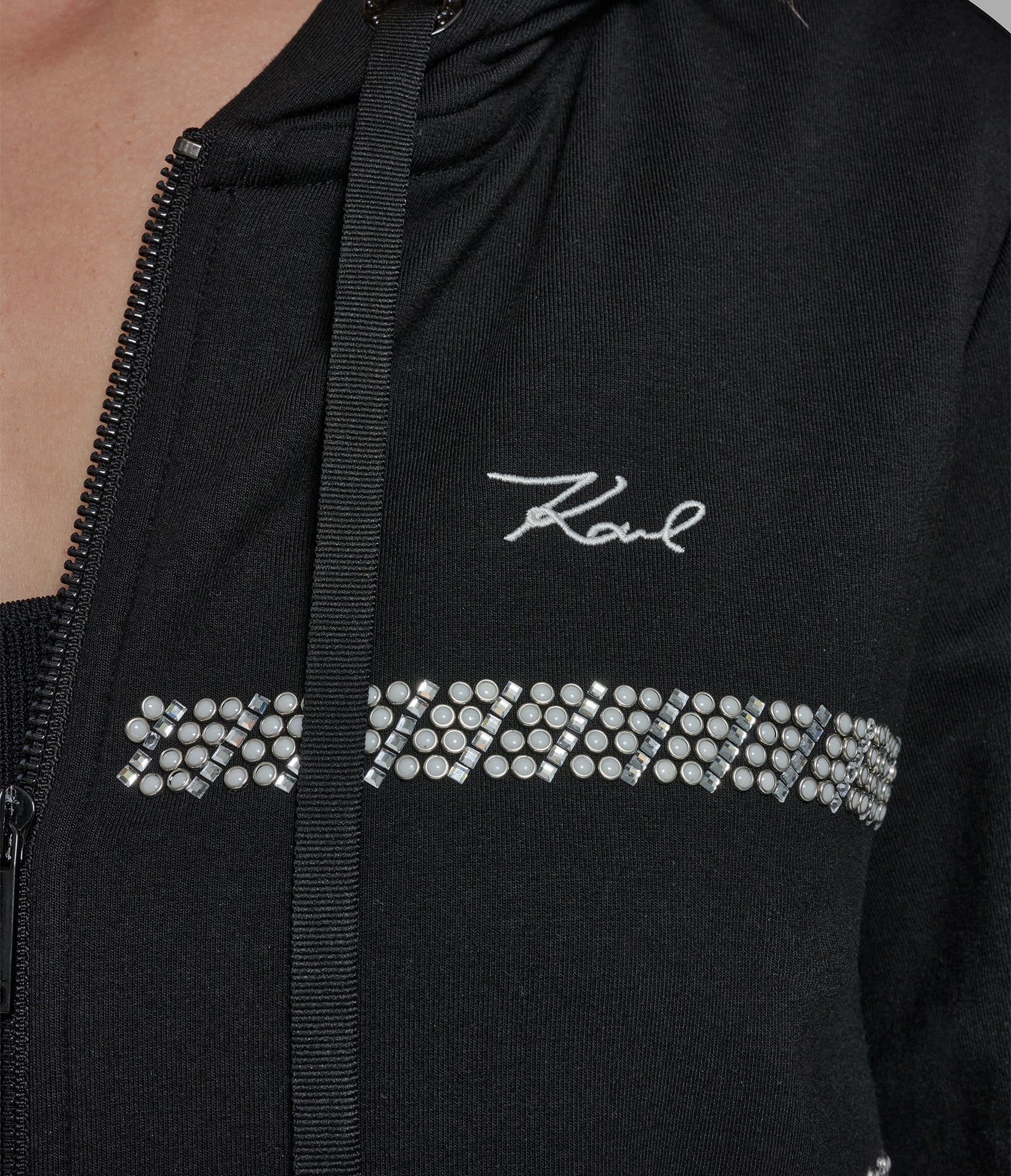 EMBELLISHED ZIP UP TRACK JACKET VIEW 6 | New Arrivals