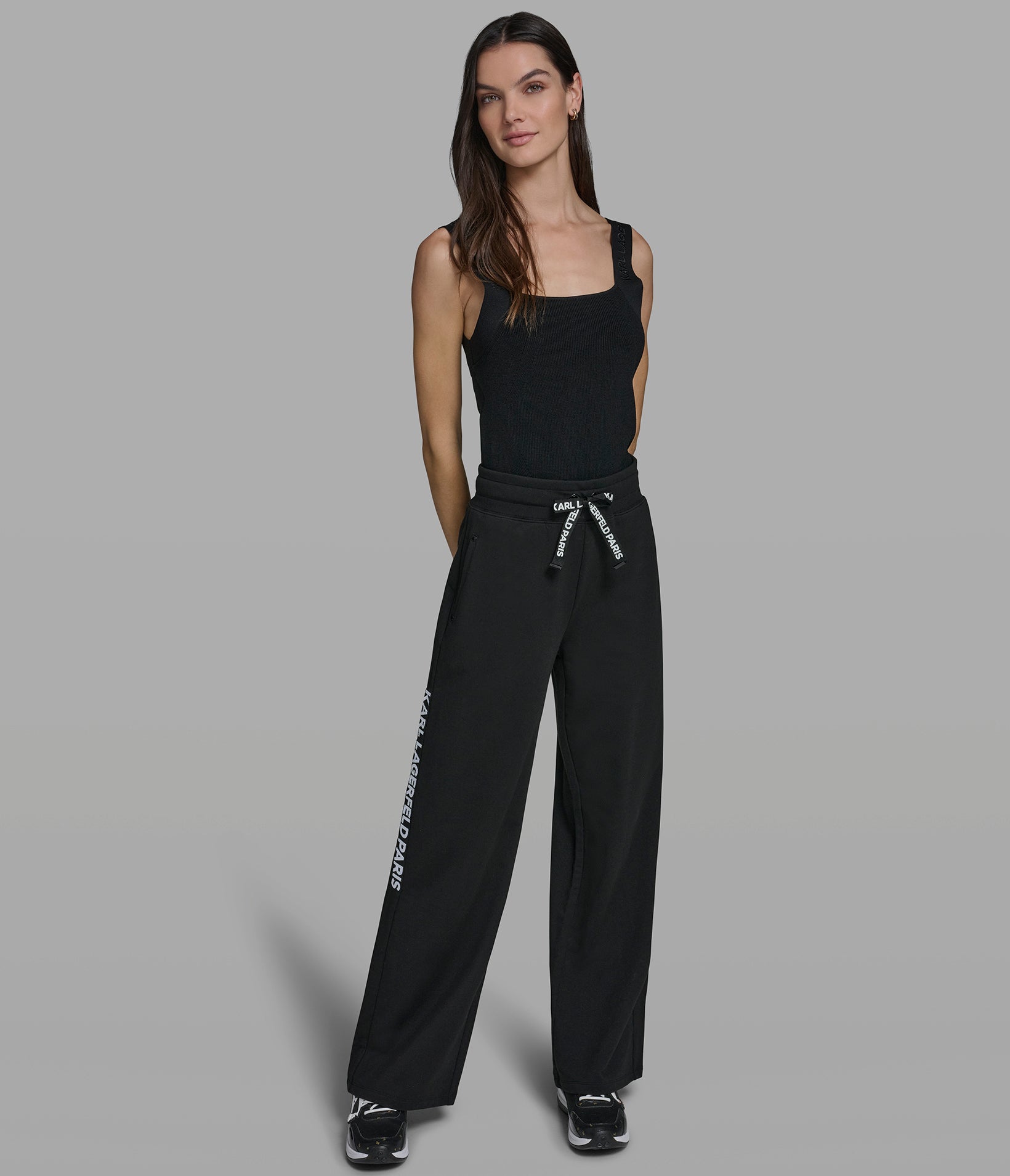 LOGO TAPE TRACK PANT VIEW 5 | Women's Clothing