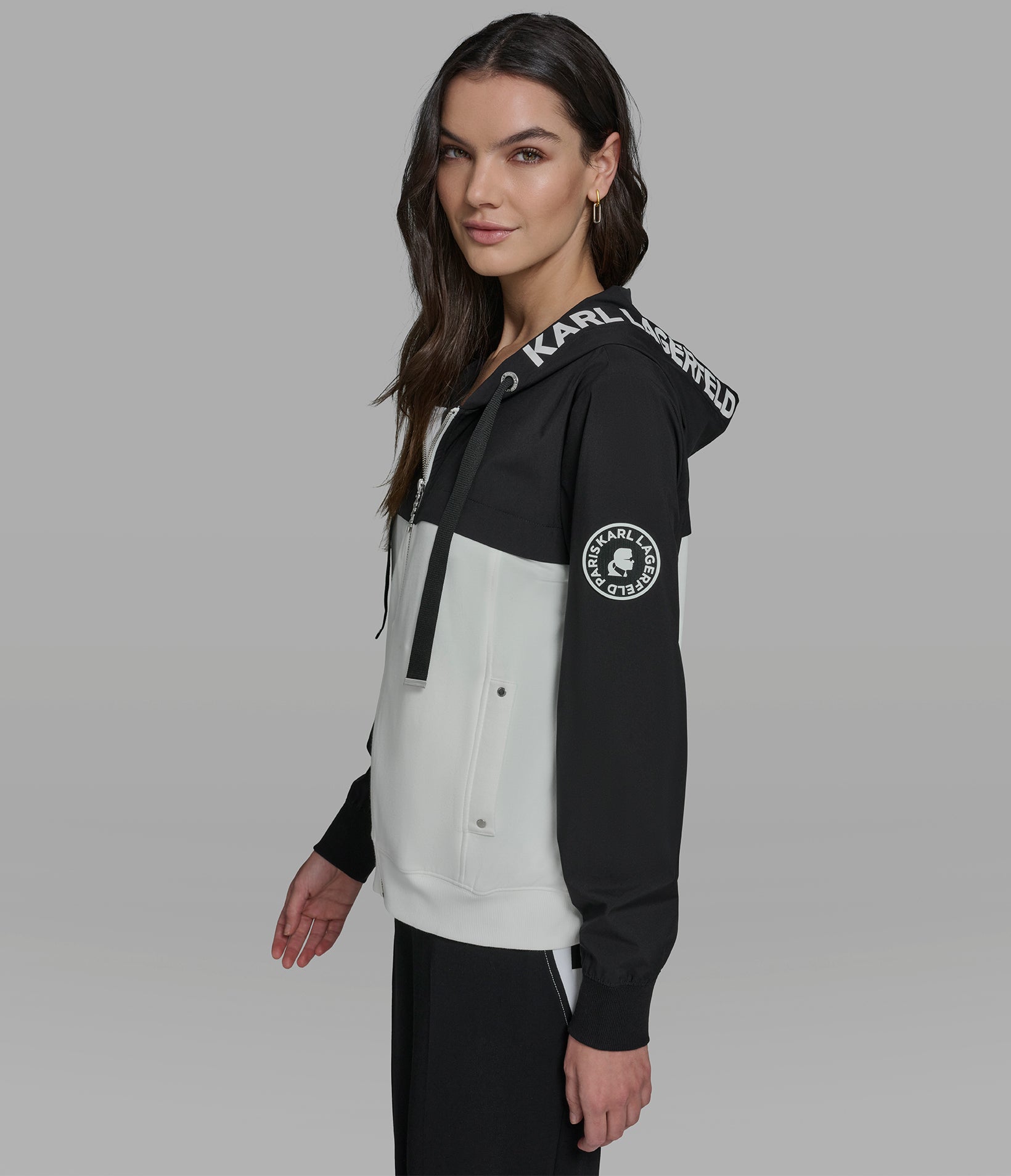 Colorblock Sport Jacket | Jackets & Blazers | Karl Lagerfeld Paris