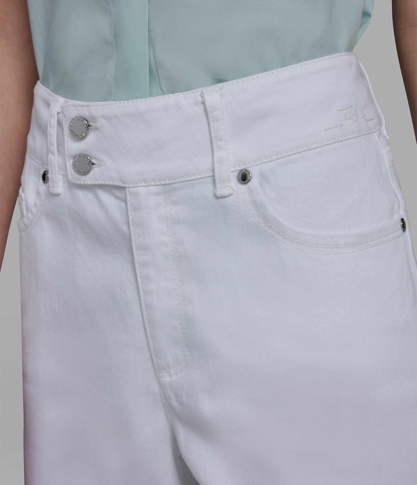 SCALLOPED HEM WIDE-LEG JEANS VIEW 6 | Women's Denim