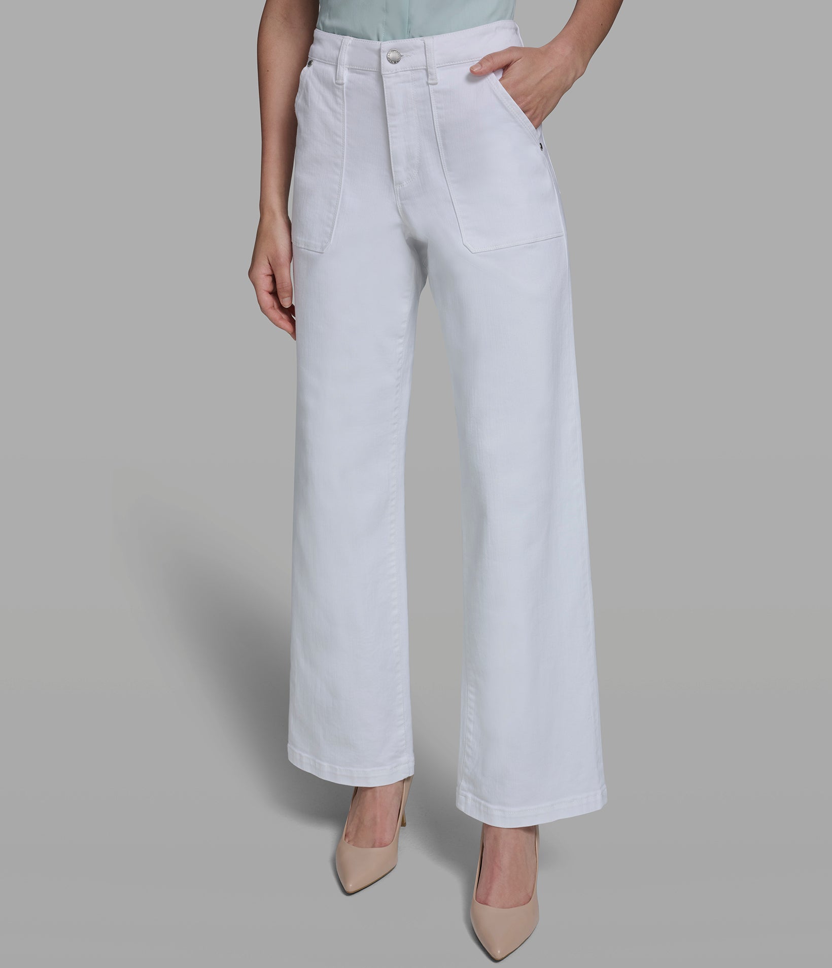 HIGH-RISE WIDE-LEG DENIM JEAN View 1 | Women's Denim