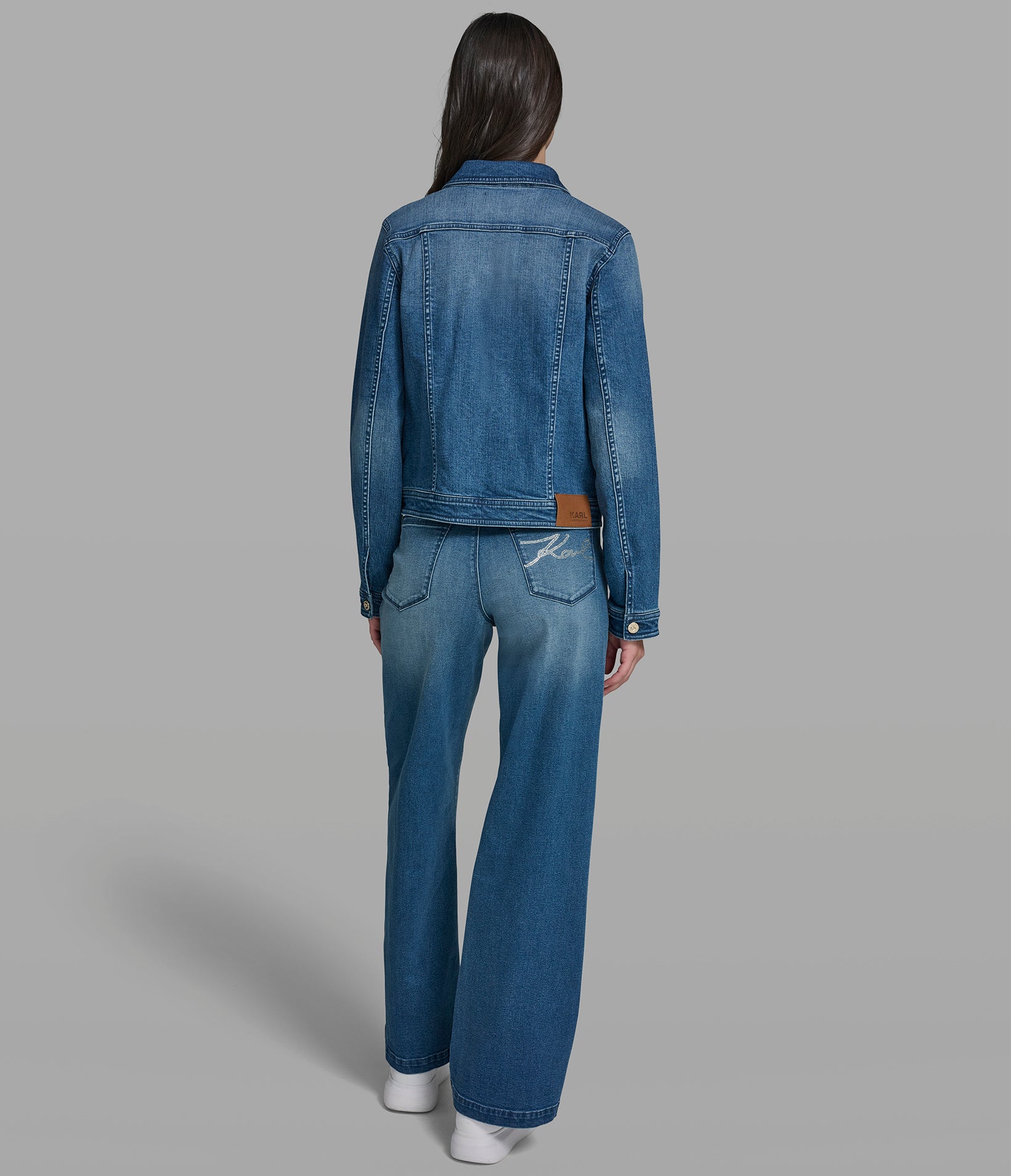 DENIM JACKET WITH PATCHES VIEW 6 | New Arrivals