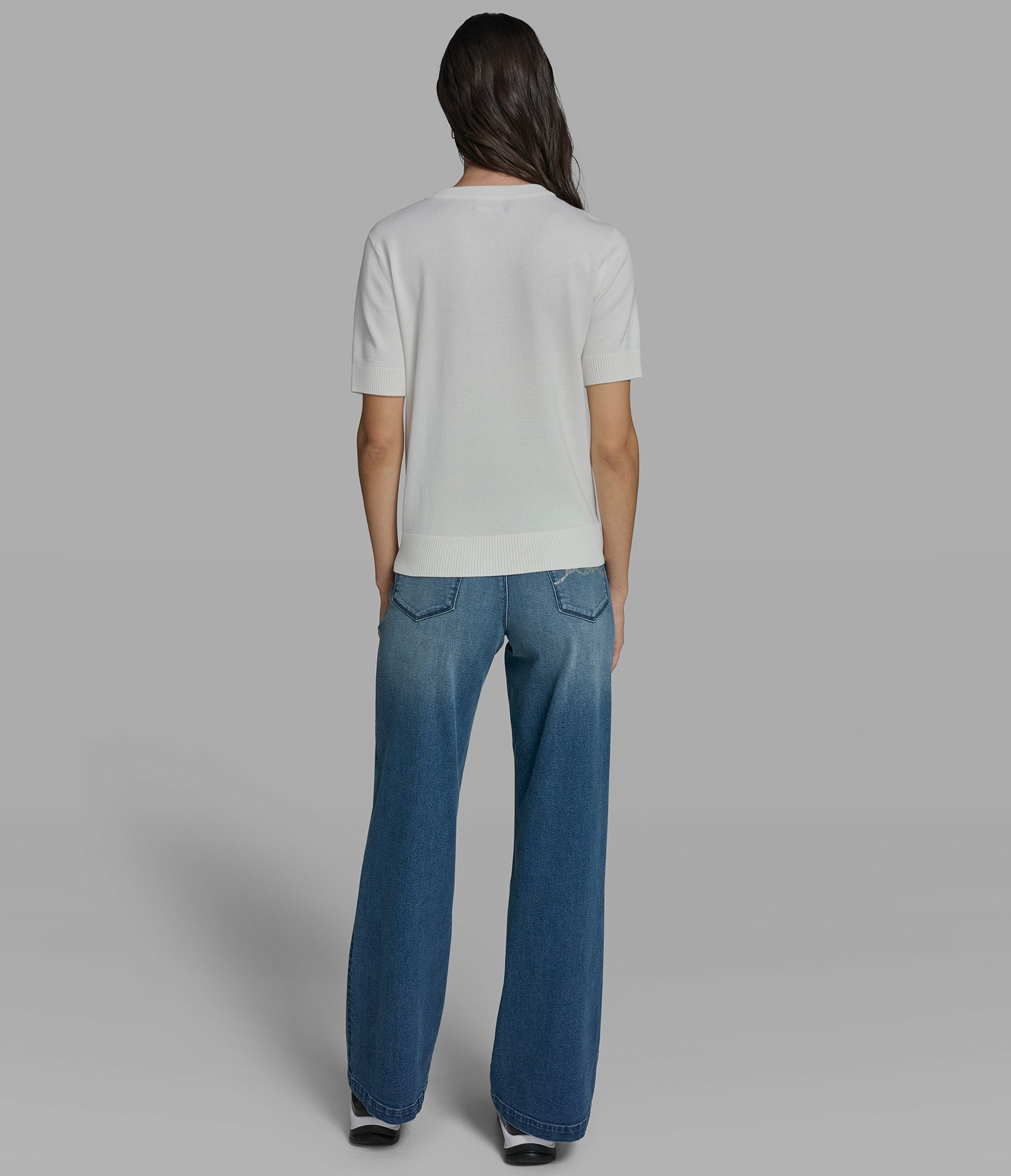 SHORT SLEEVE DUO SWEATER VIEW 6 | Women's Tops & Sweaters