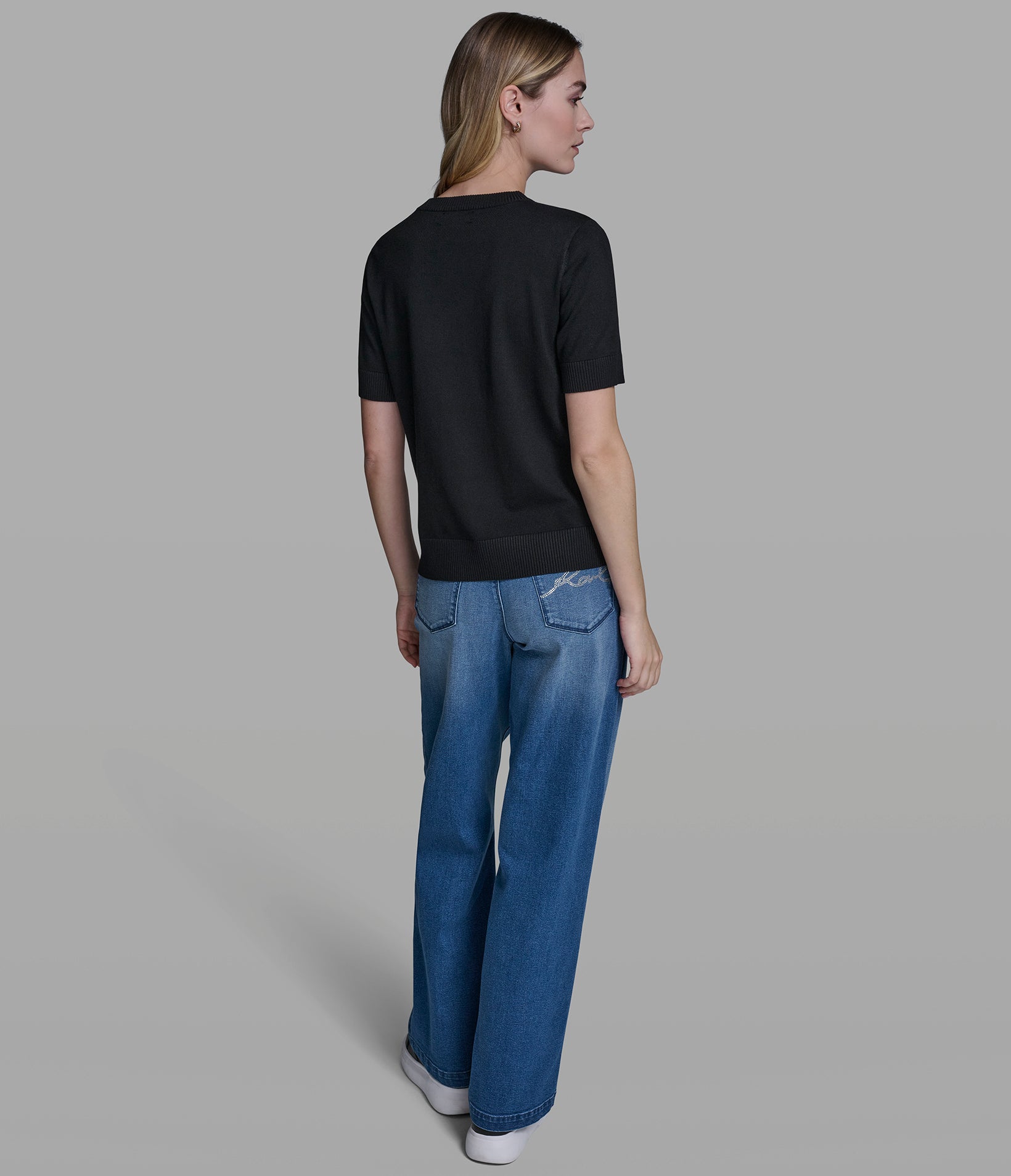 SHORT SLEEVE DUO SWEATER VIEW 5 | New Arrivals