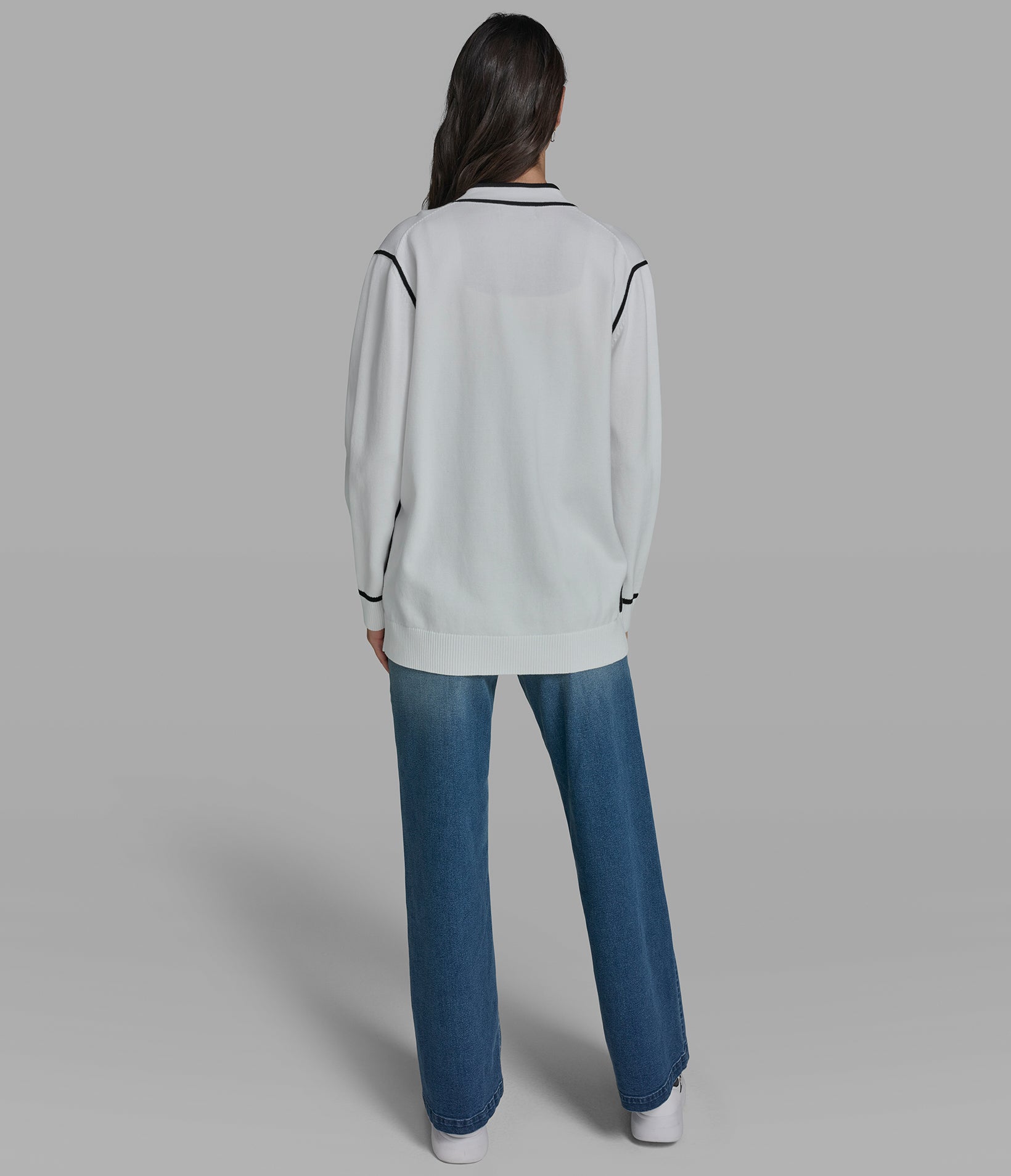 VARSITY CARDIGAN WITH PATCHES VIEW 6