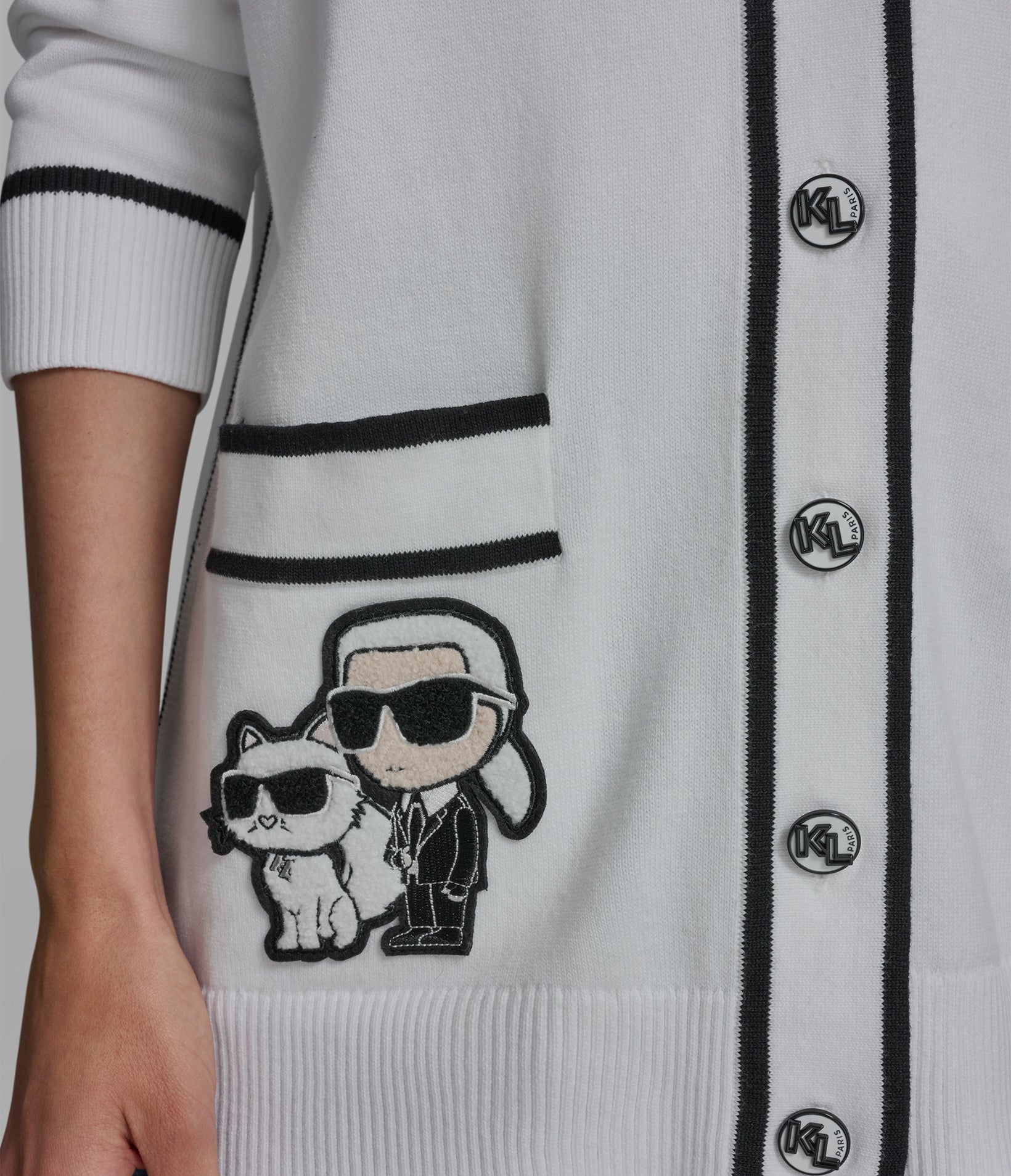 VARSITY CARDIGAN WITH PATCHES VIEW 8