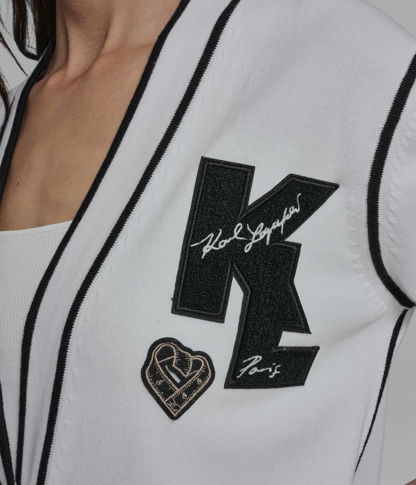 VARSITY CARDIGAN WITH PATCHES VIEW 7