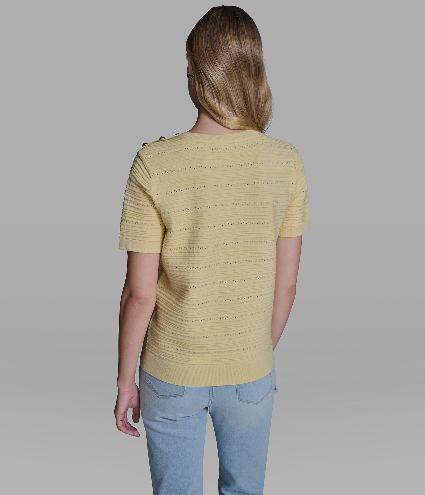 SHORT SLEEVE KNIT SWEATER View 2 | New Arrivals