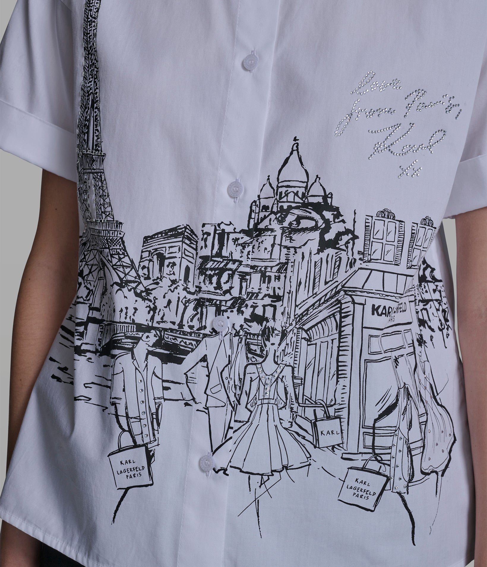 PARIS SCENE POPLIN SHIRT VIEW 5 | New Arrivals